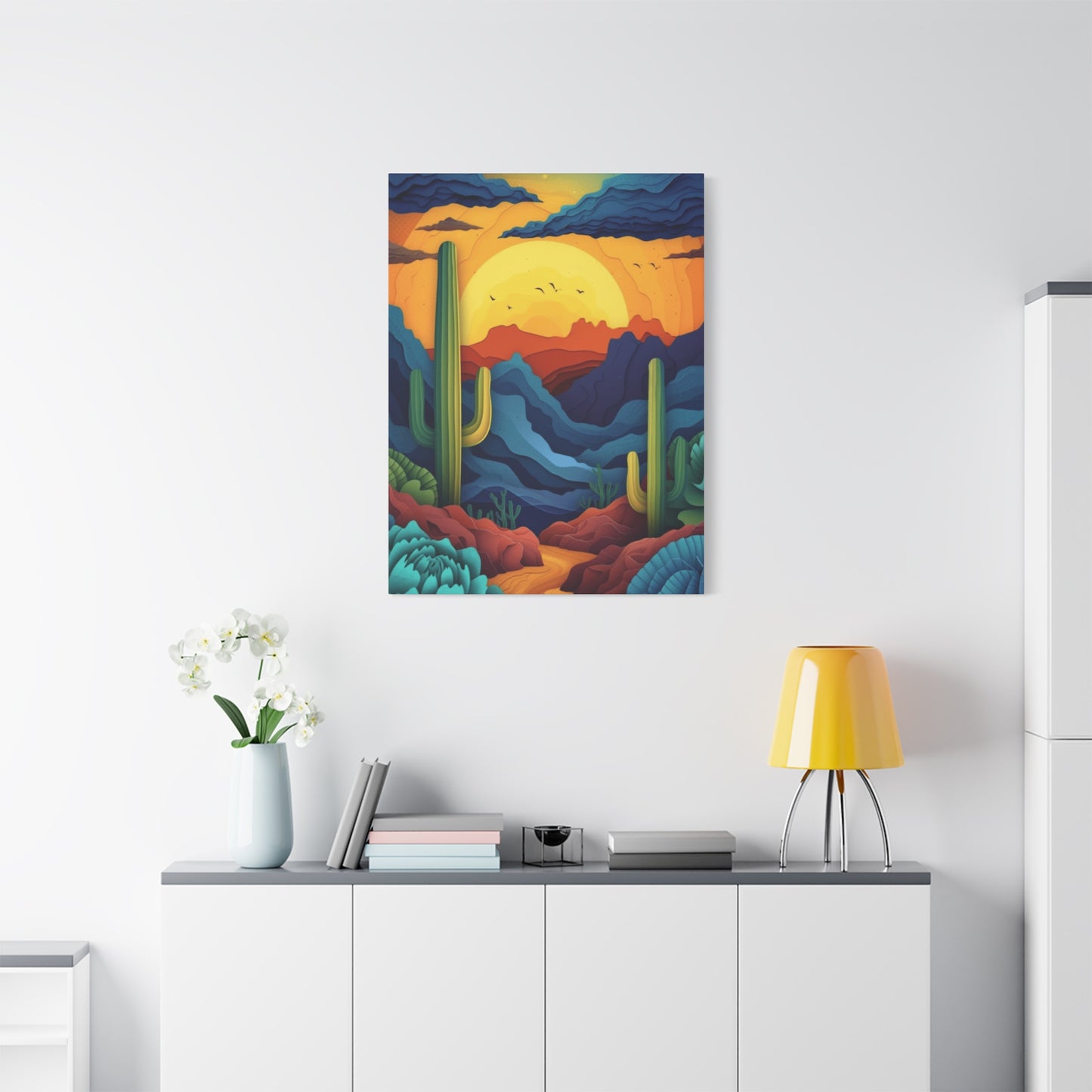 Desert Scenery Painting Wall Art & Canvas Prints