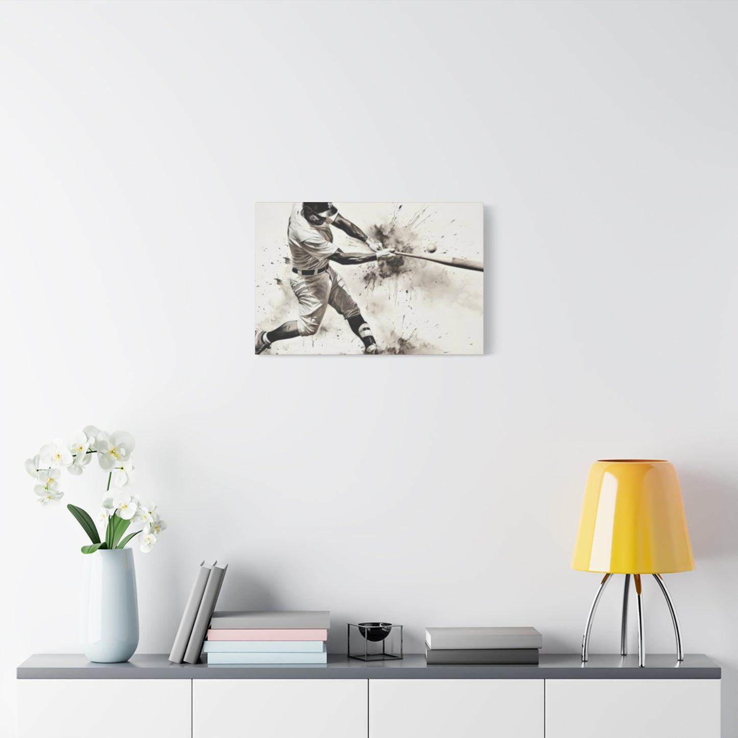 Baseball Batter Hitting Wall Art & Canvas Prints