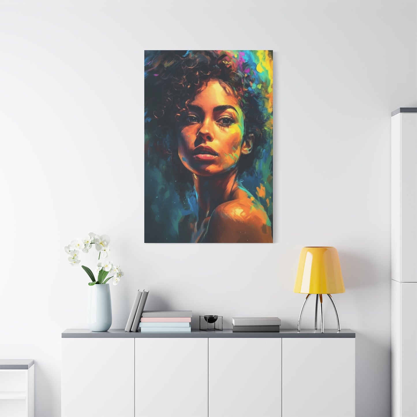 Curly Hair Women Wall Art & Canvas Prints