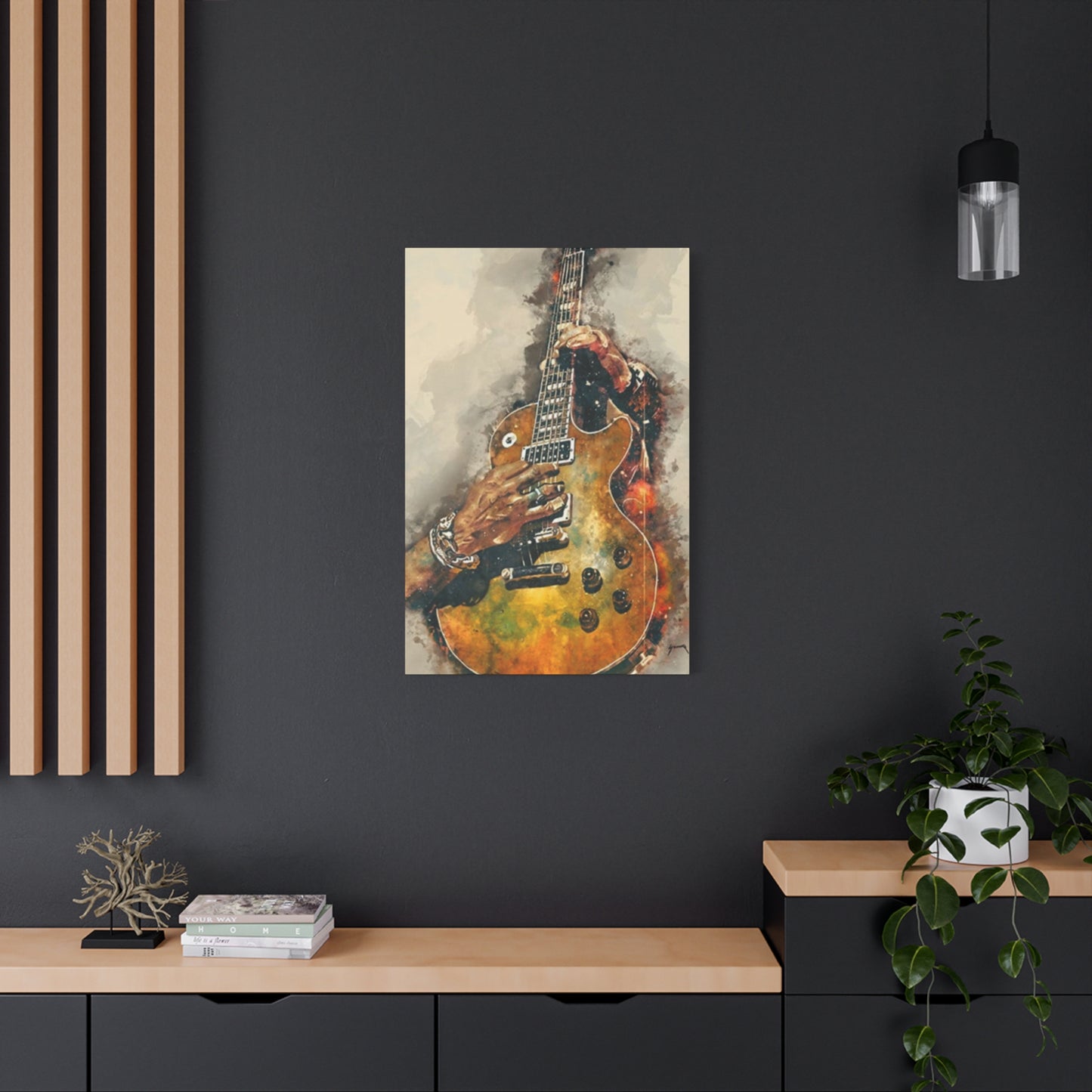 Smoking Guitar Wall Art & Canvas Prints