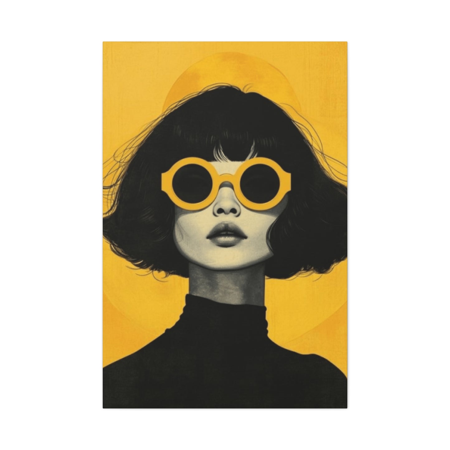 A Women With Sunglasses Portrait Wall Art & Canvas Prints