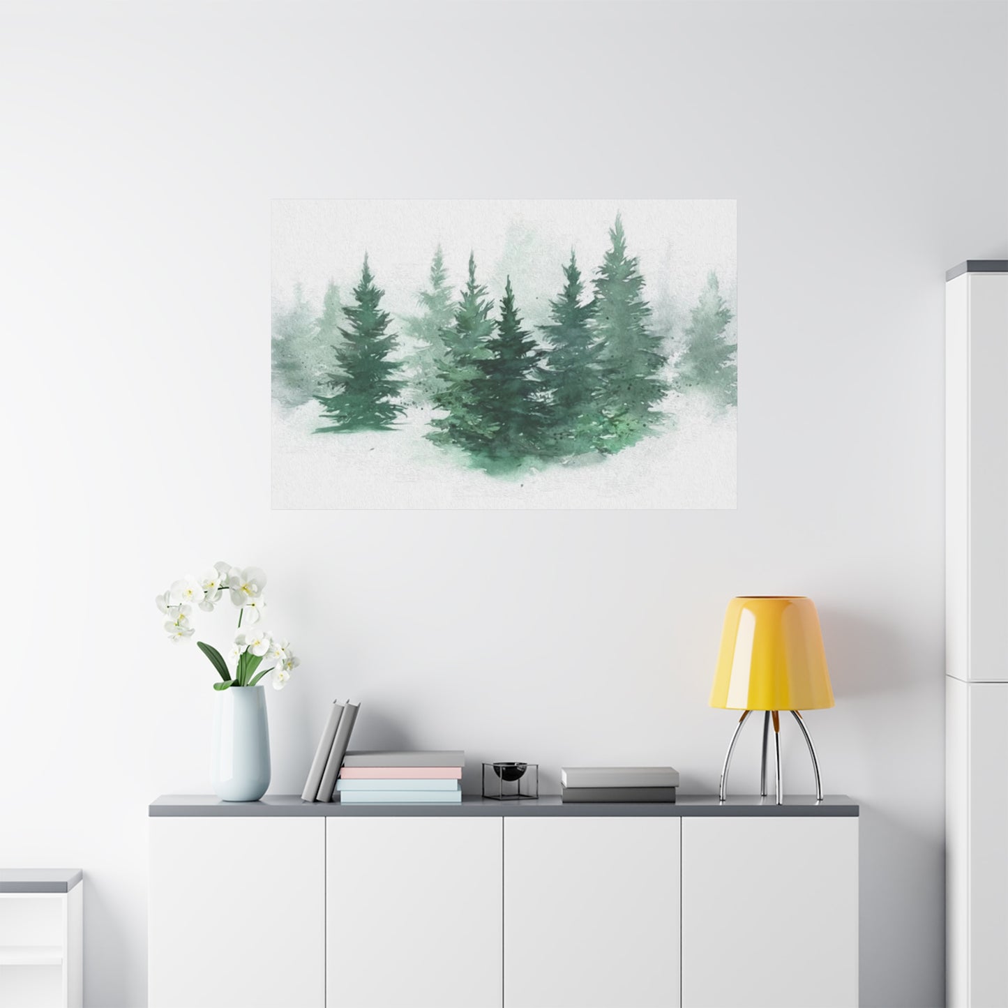 Green Tree Painting Wall Art & Canvas Prints