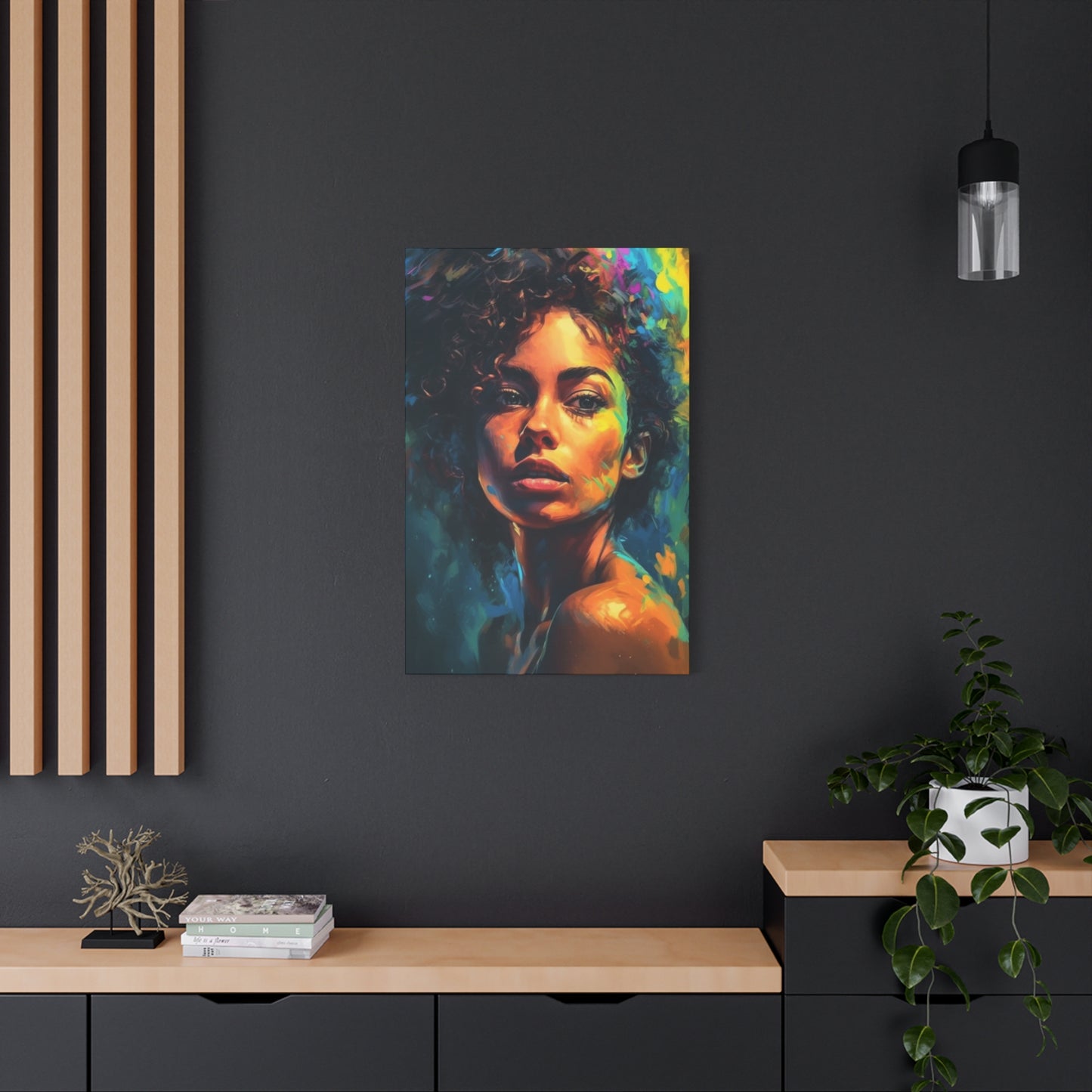 Curly Hair Women Wall Art & Canvas Prints