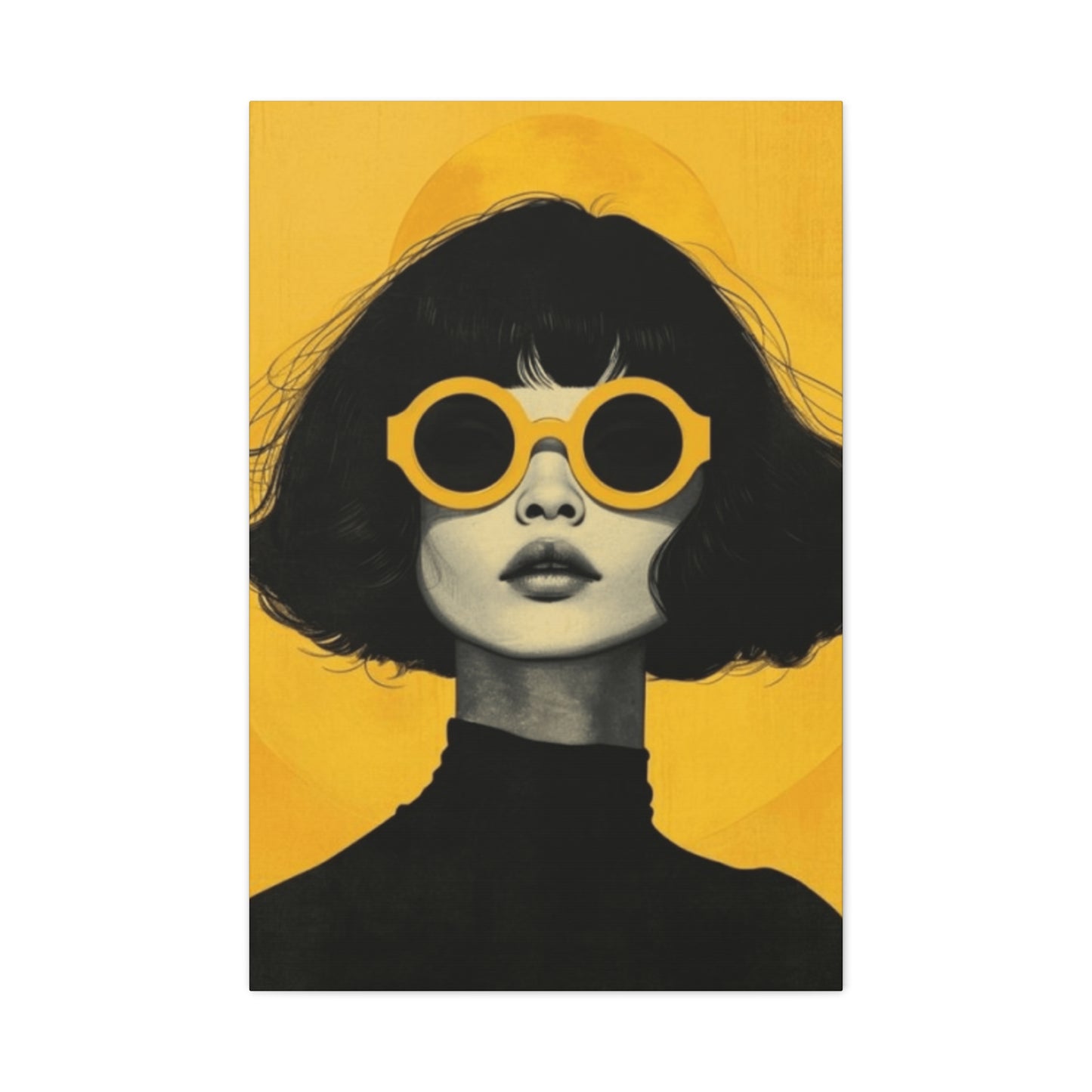 A Women With Sunglasses Portrait Wall Art & Canvas Prints