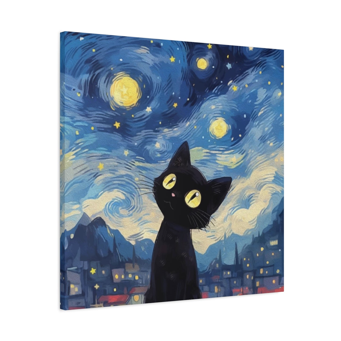 Cat at Night Wall Art & Canvas Prints