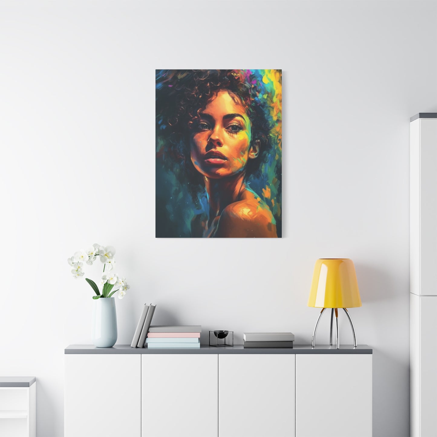 Curly Hair Women Wall Art & Canvas Prints