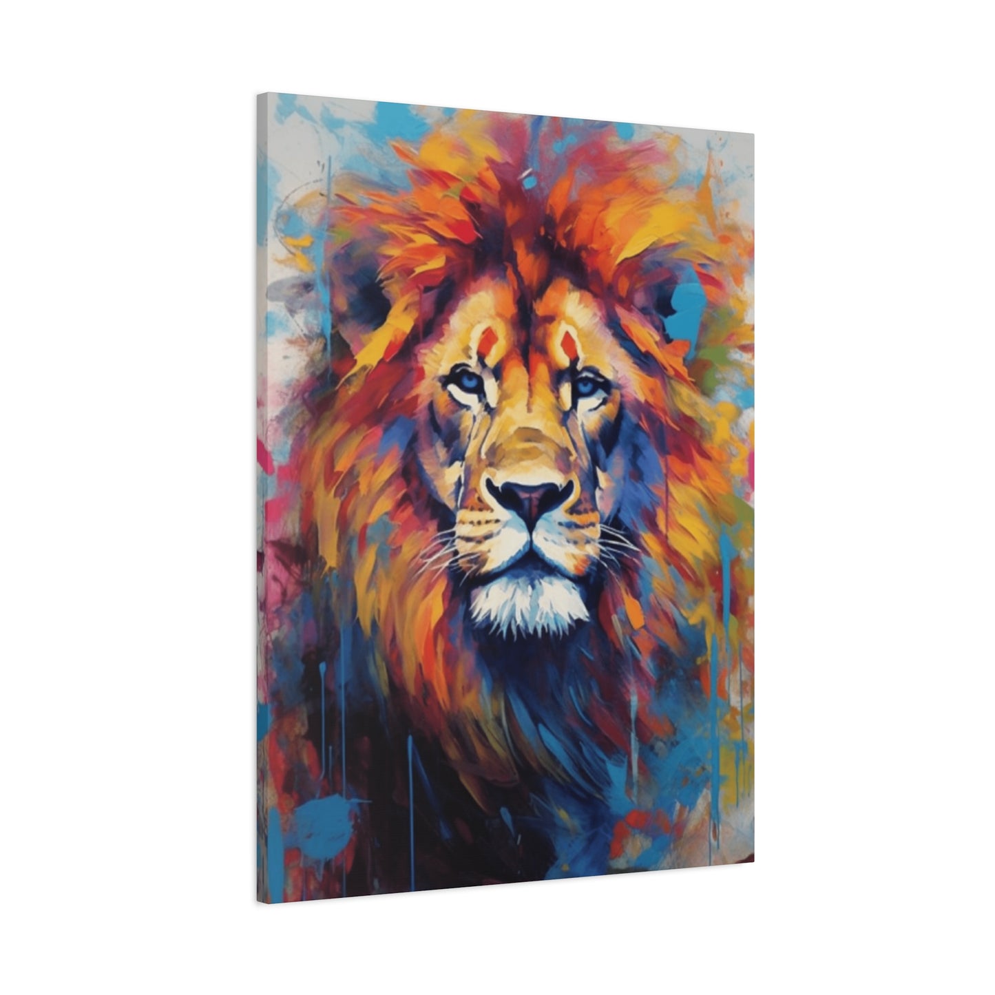 Abstract Lion Portrait Wall Art & Canvas Prints