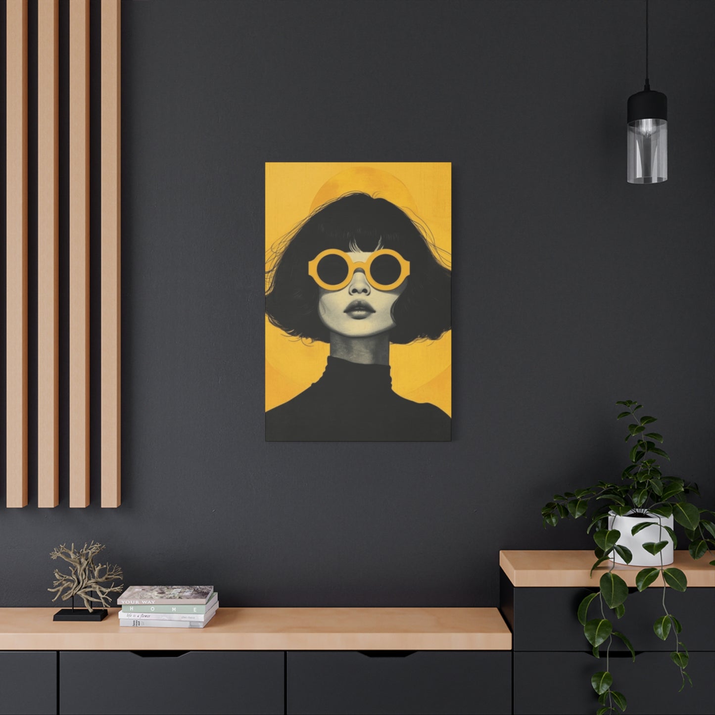 A Women With Sunglasses Portrait Wall Art & Canvas Prints