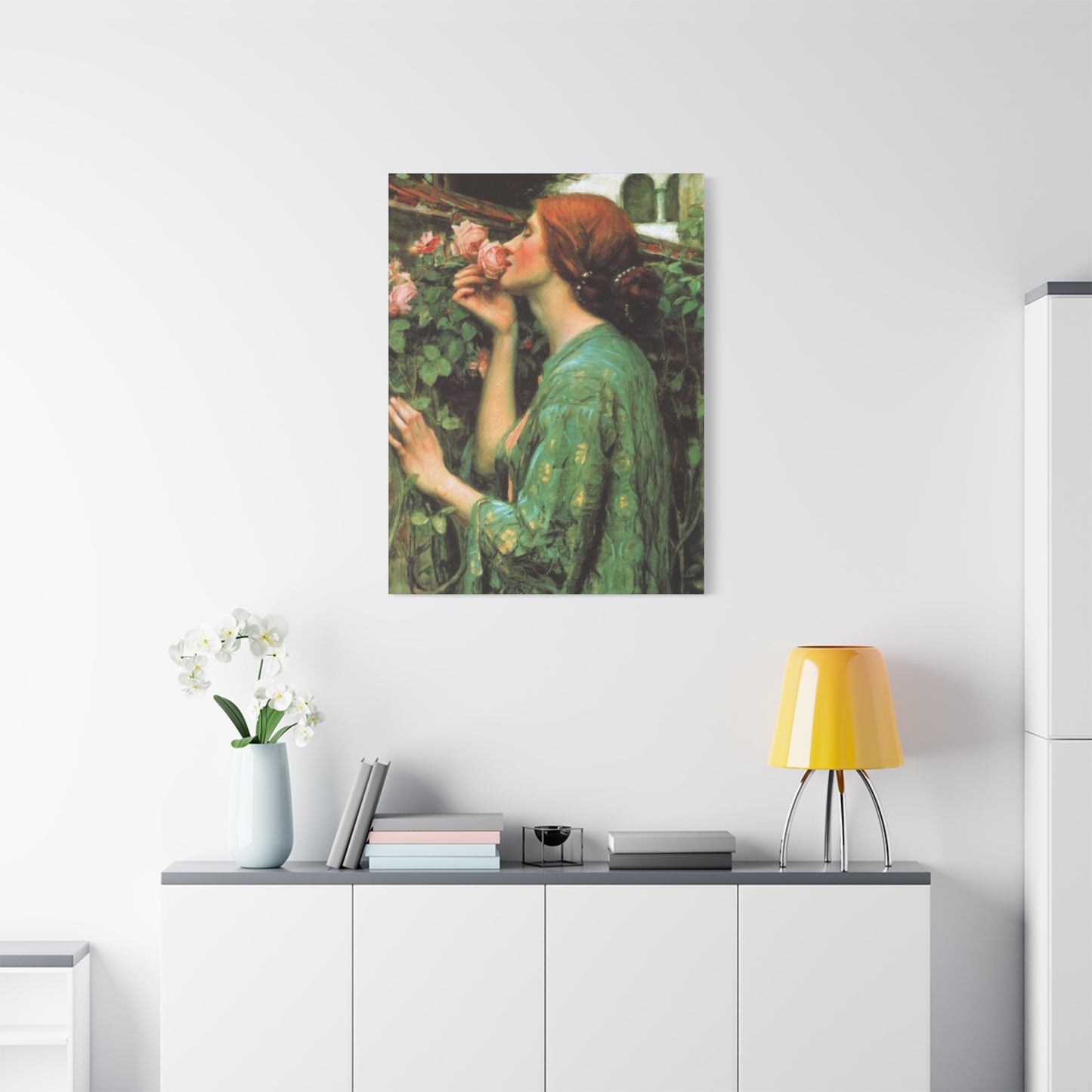 Woman and Roses Wall Art & Canvas Prints