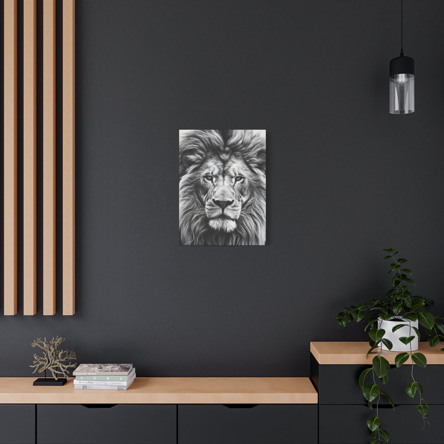 Lion BW Wall Art & Canvas Prints