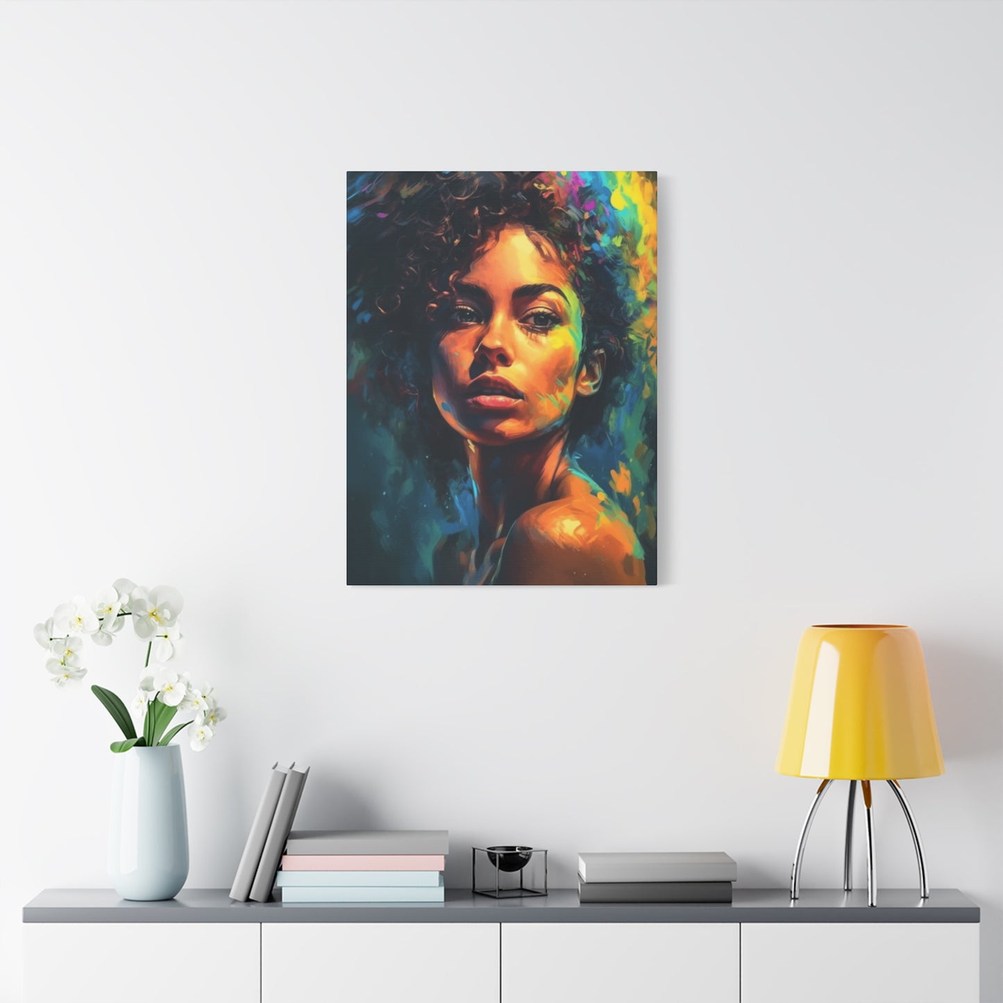 Curly Hair Women Wall Art & Canvas Prints