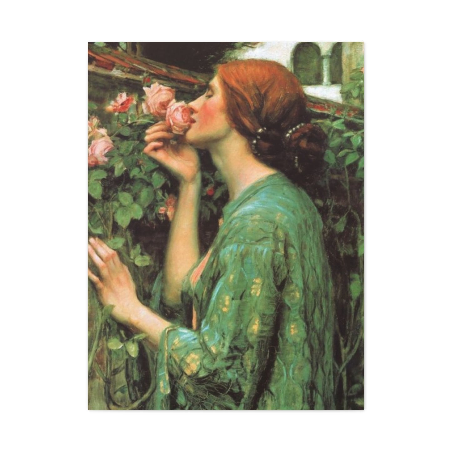 Woman and Roses Wall Art & Canvas Prints