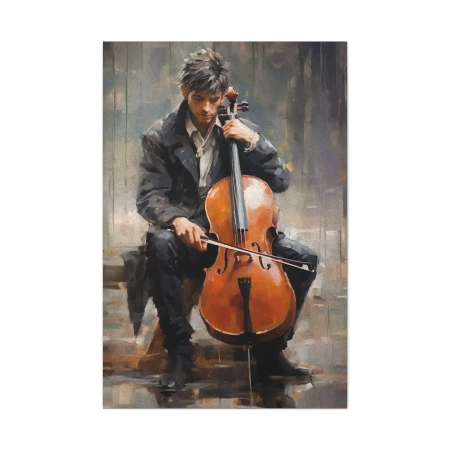 Man playing Violin Wall Art & Canvas Prints