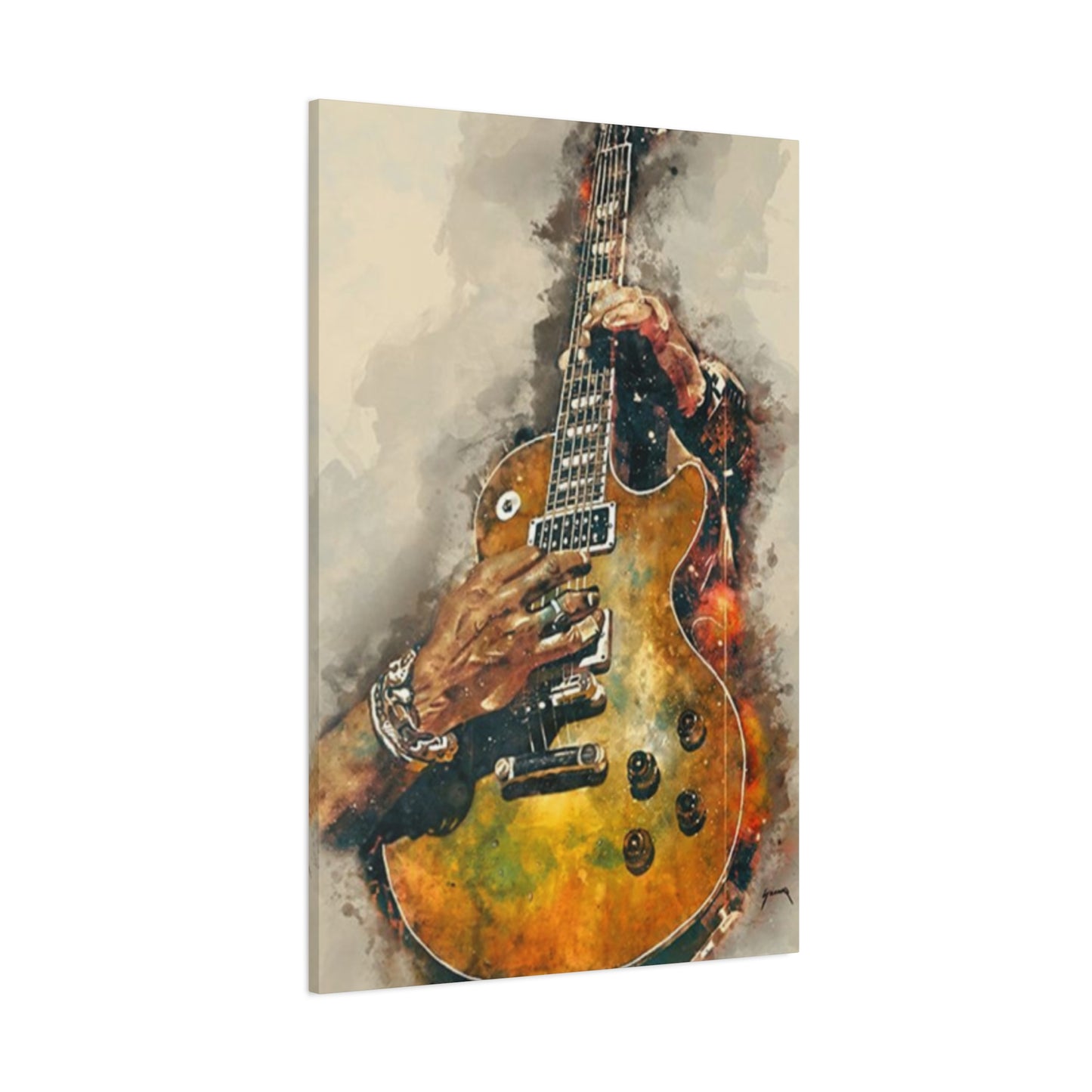 Smoking Guitar Wall Art & Canvas Prints