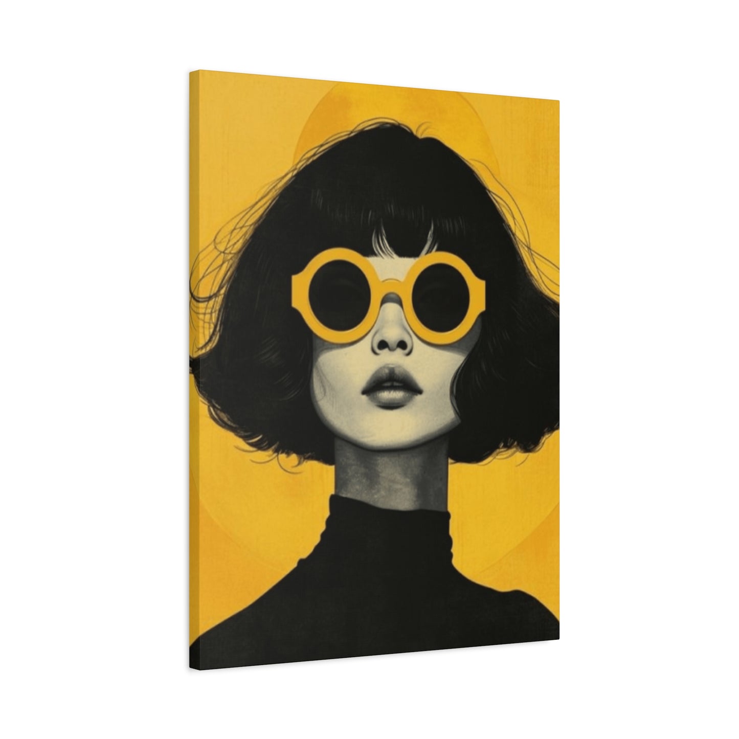 A Women With Sunglasses Portrait Wall Art & Canvas Prints