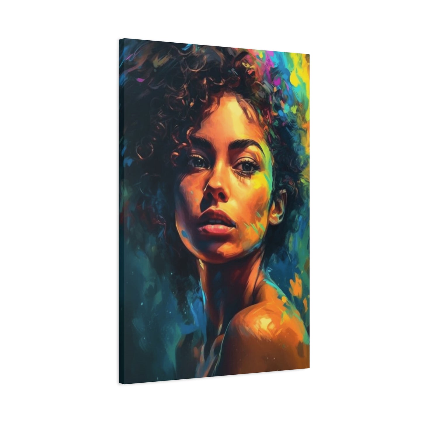 Curly Hair Women Wall Art & Canvas Prints