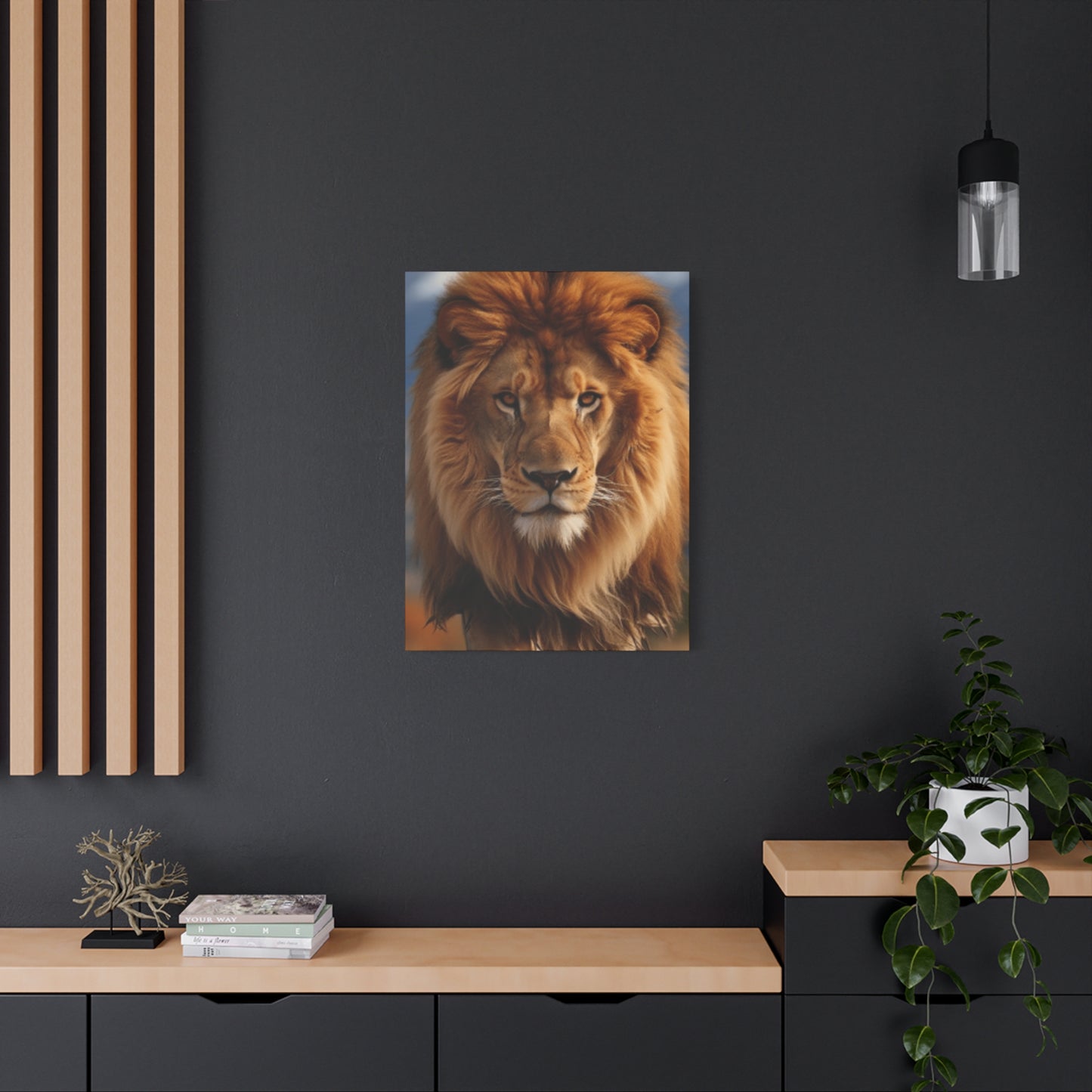 Portrait Of A Wild Lion Wall Art & Canvas Prints