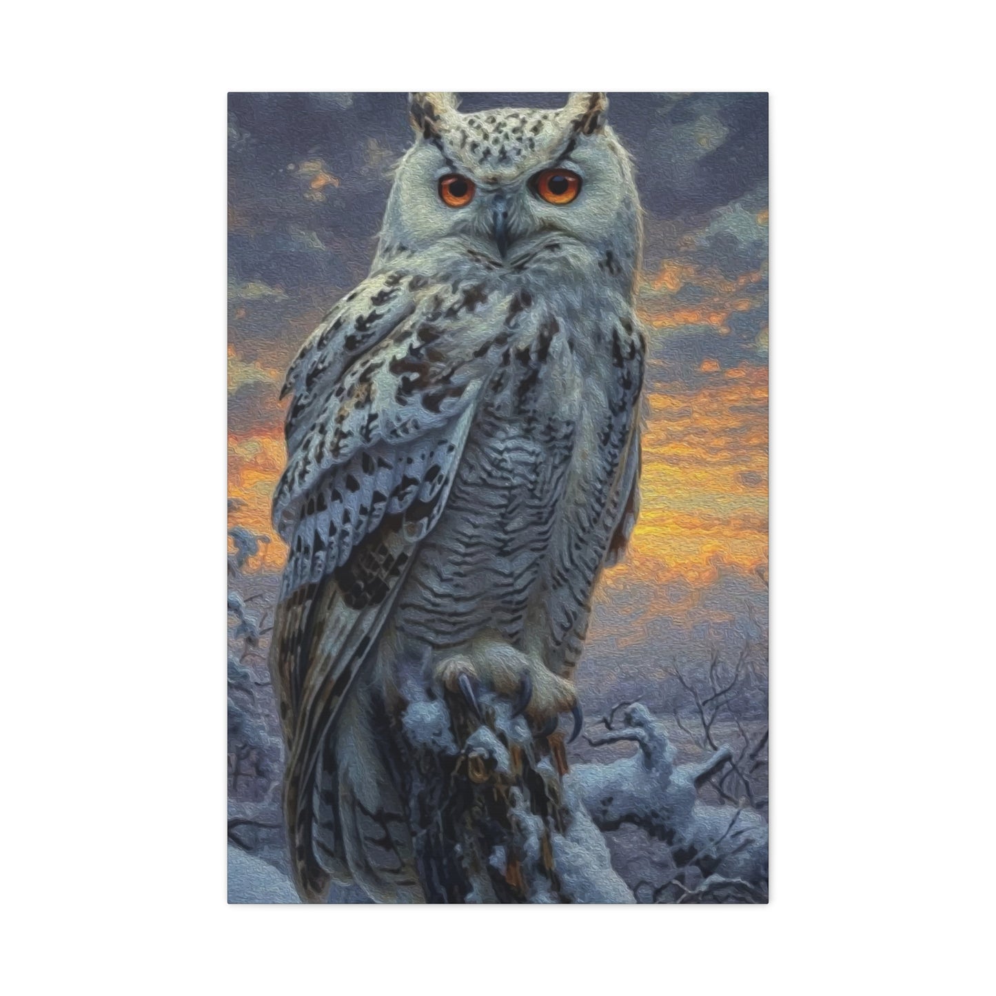 White Owl Wall Art & Canvas Prints