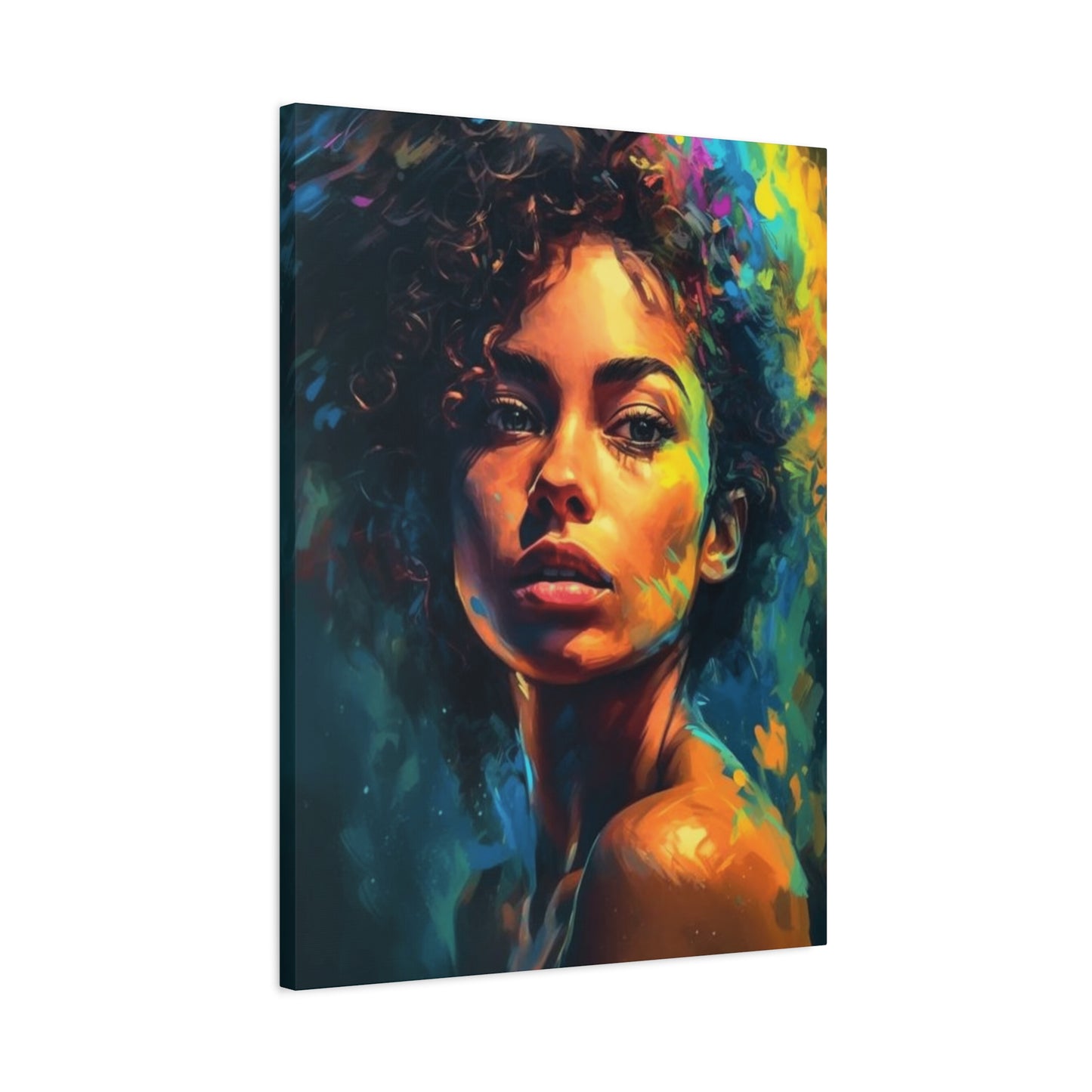 Curly Hair Women Wall Art & Canvas Prints