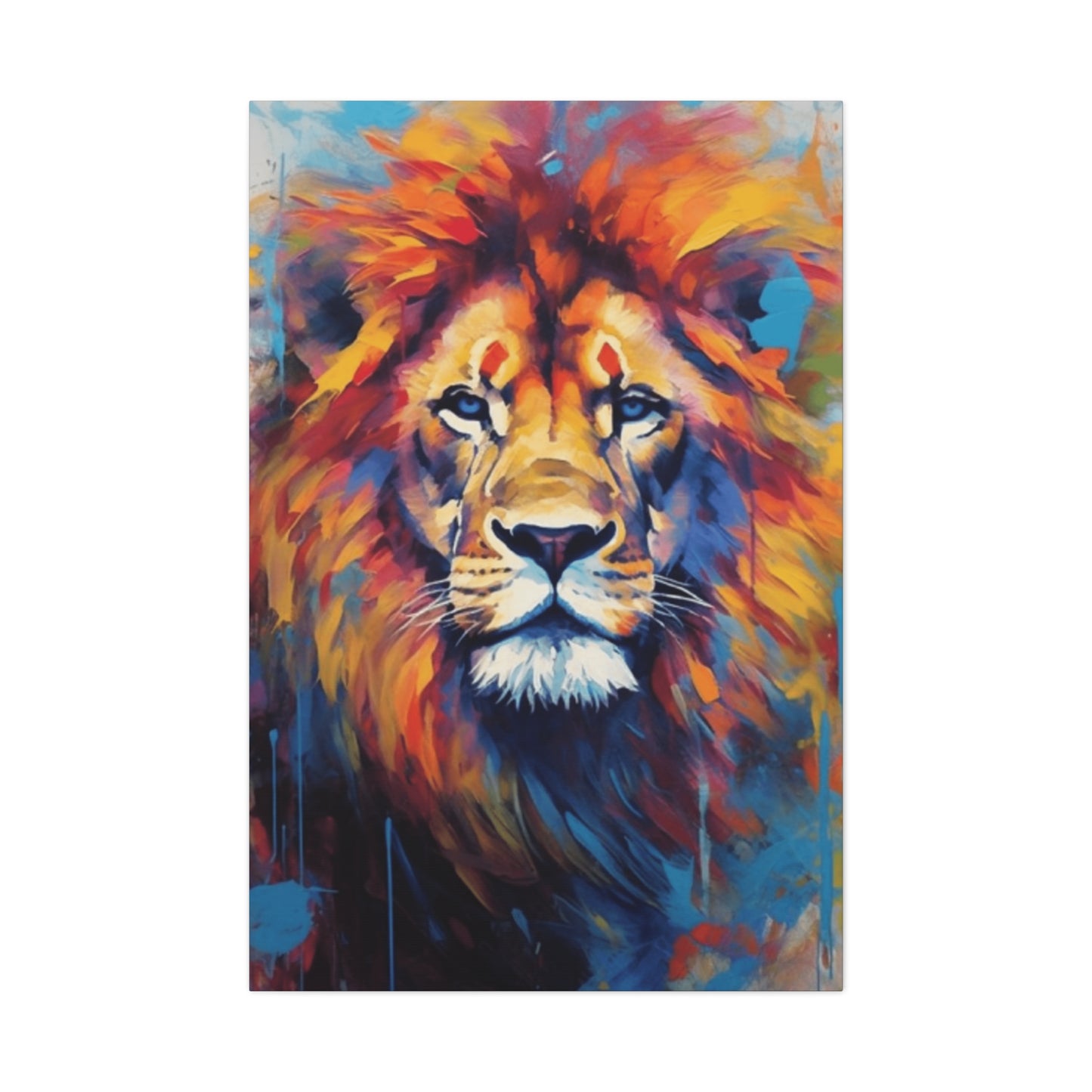 Abstract Lion Portrait Wall Art & Canvas Prints