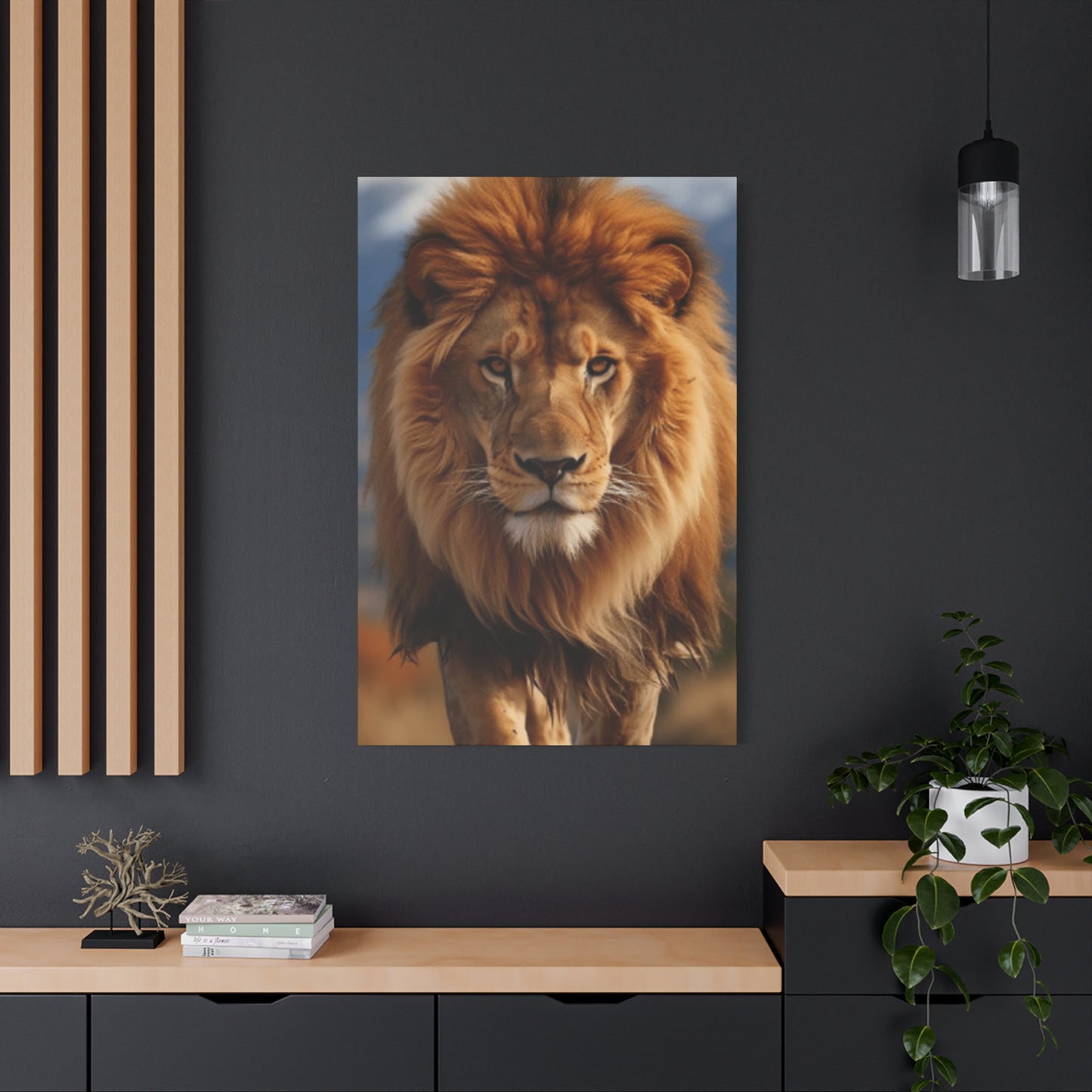 Portrait Of A Wild Lion Wall Art & Canvas Prints