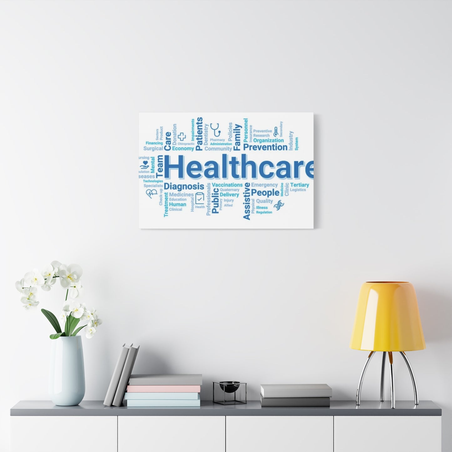 Healthcare Inforaphics Wall Art & Canvas Prints