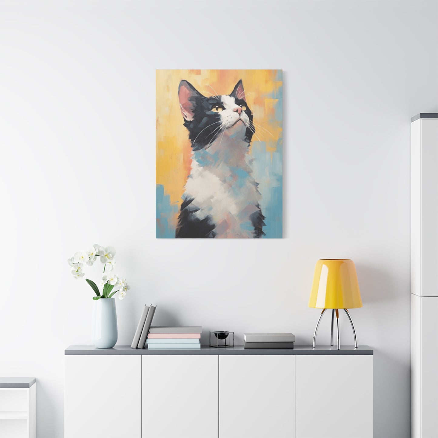 An Abstract Cat Portrait Wall Art & Canvas Prints