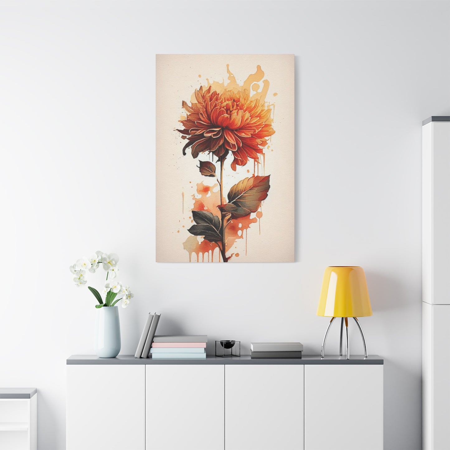 Orange Flower Wall Art & Canvas Prints