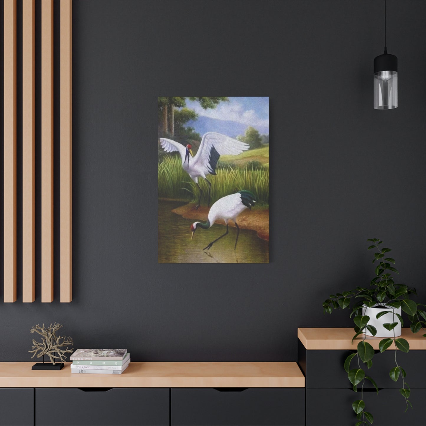 Swan Drinking Water Wall Art & Canvas Prints