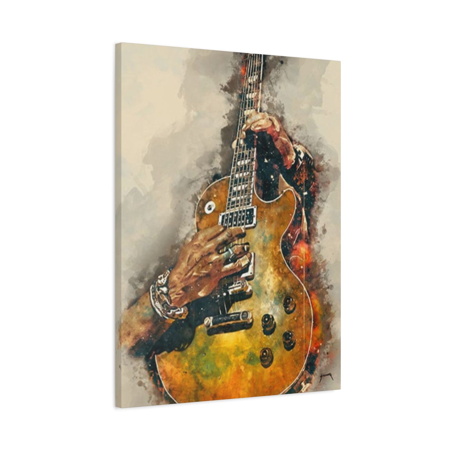 Smoking Guitar Wall Art & Canvas Prints