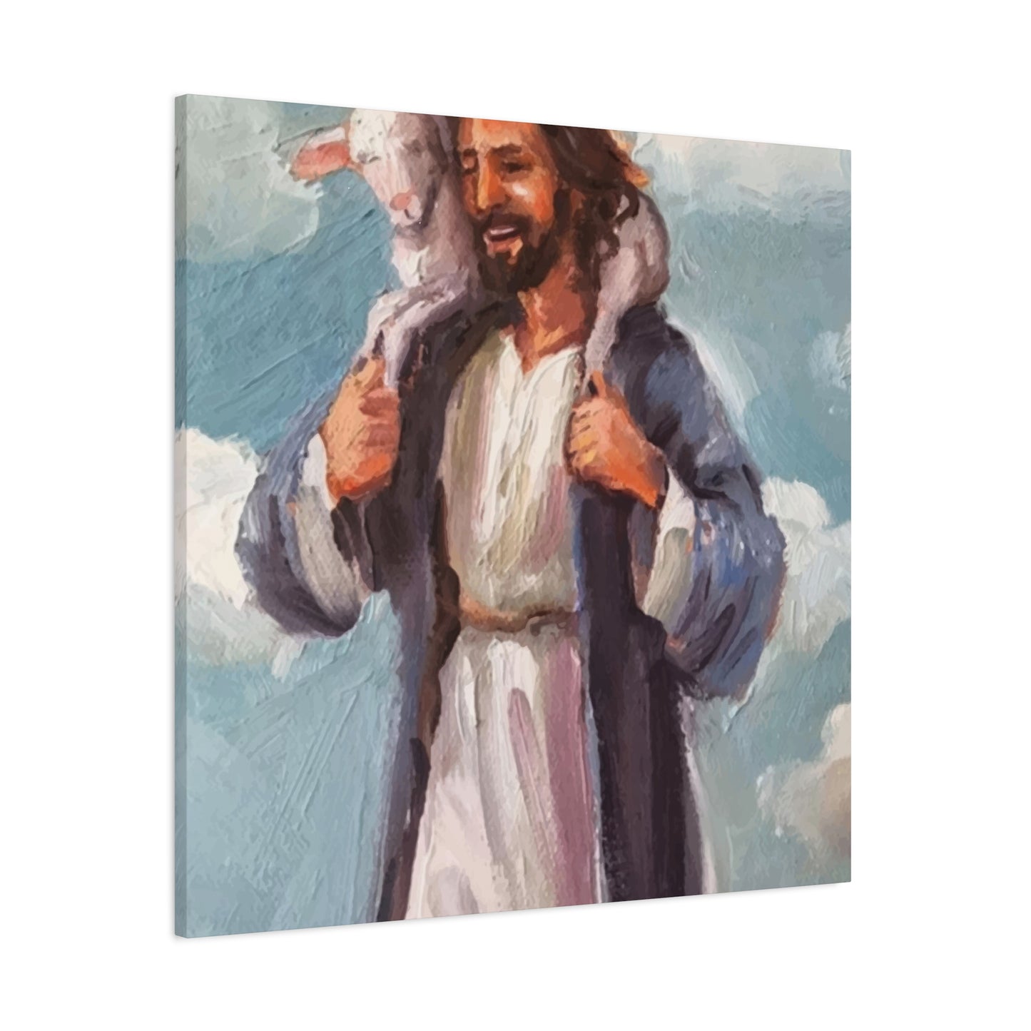 Happy Jesus Wall Art & Canvas Prints