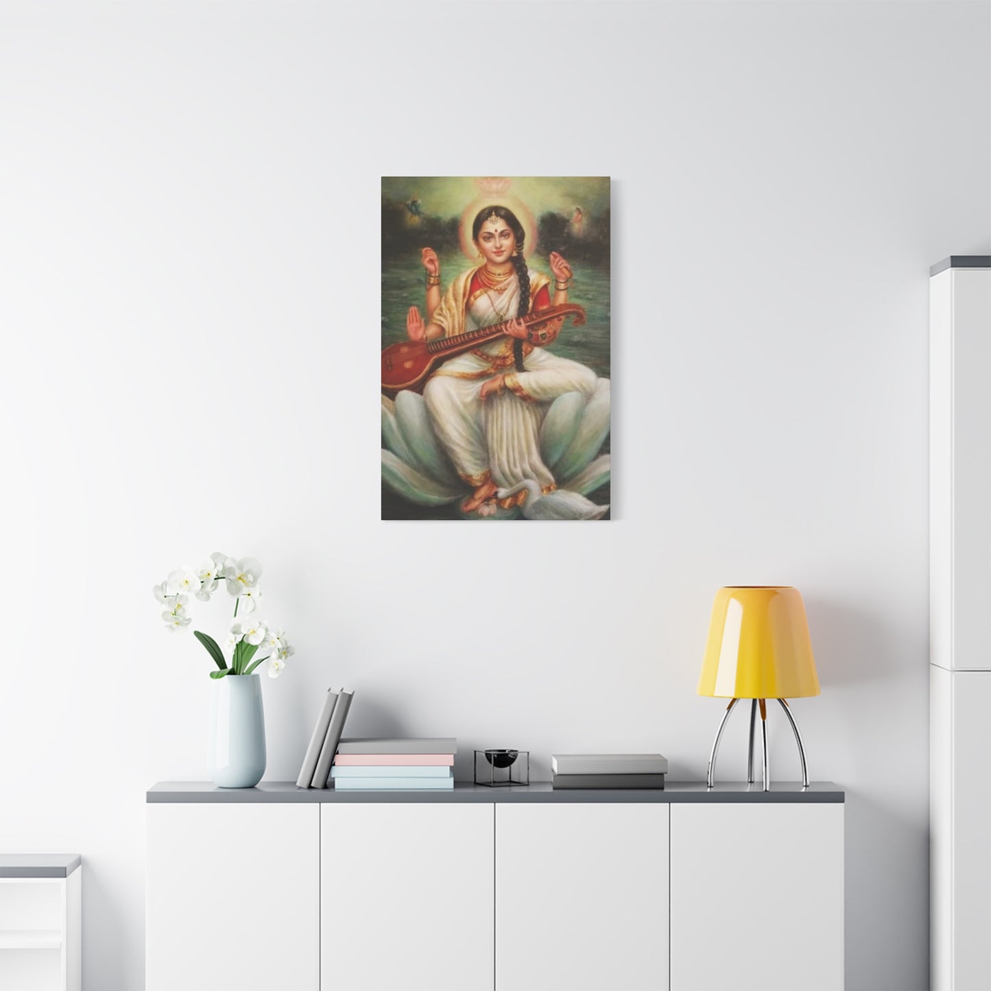 Goddess Saraswati Wall Art & Canvas Prints