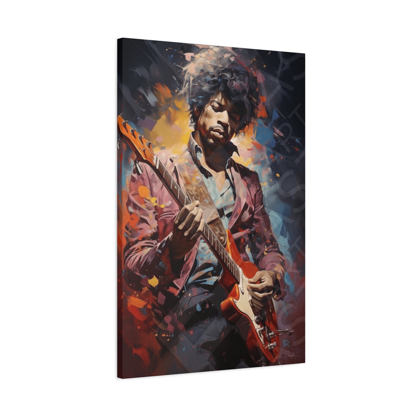 Jimi Hendrix Painting Wall Art & Canvas Prints