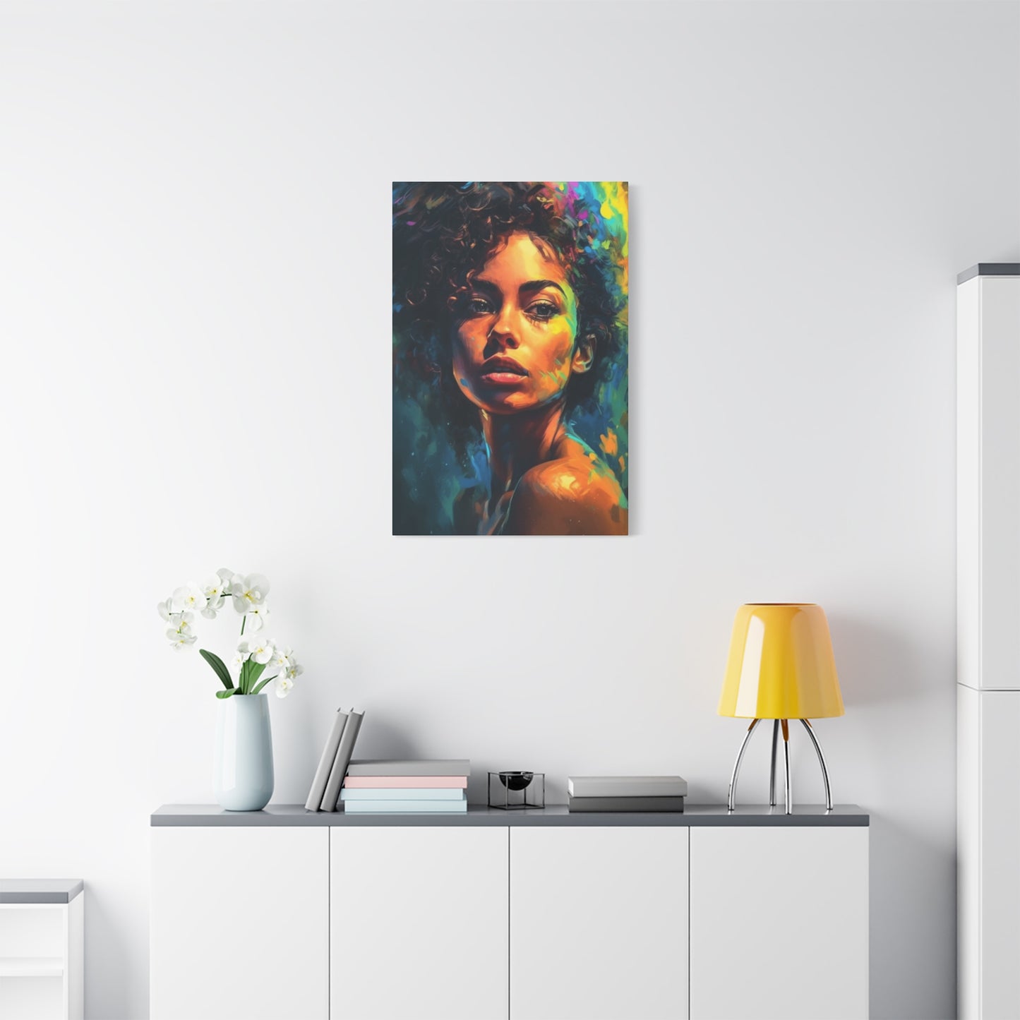 Curly Hair Women Wall Art & Canvas Prints