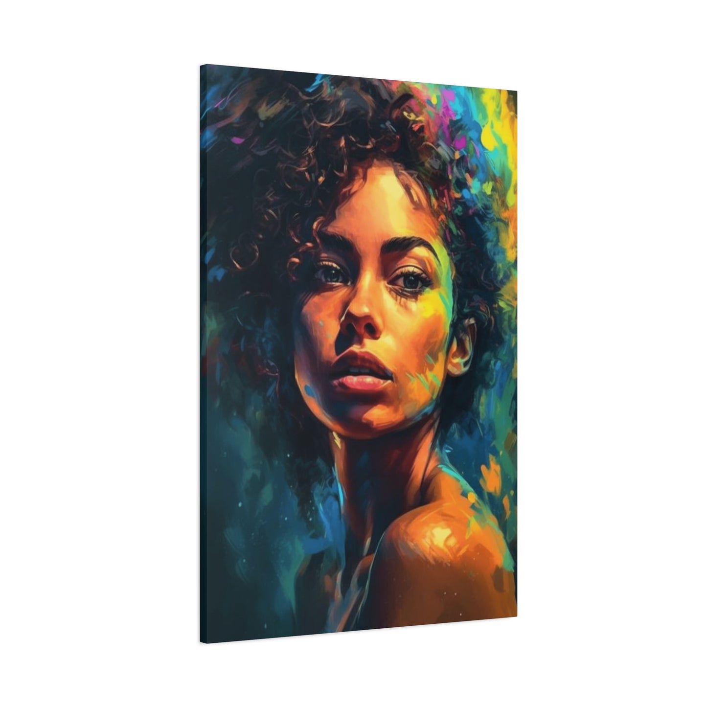 Curly Hair Women Wall Art & Canvas Prints