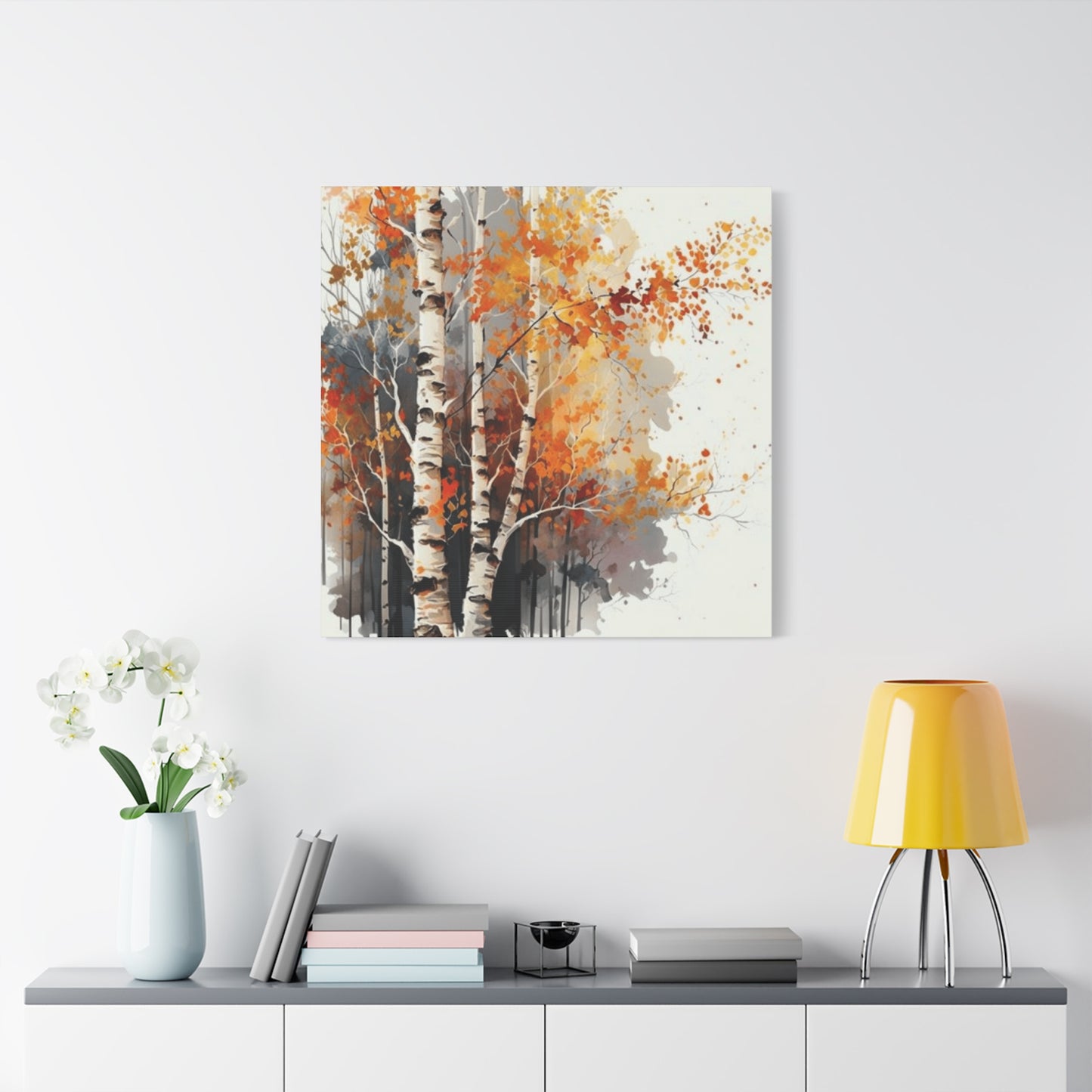 Birch Tress and Automn Wall Art & Canvas Prints