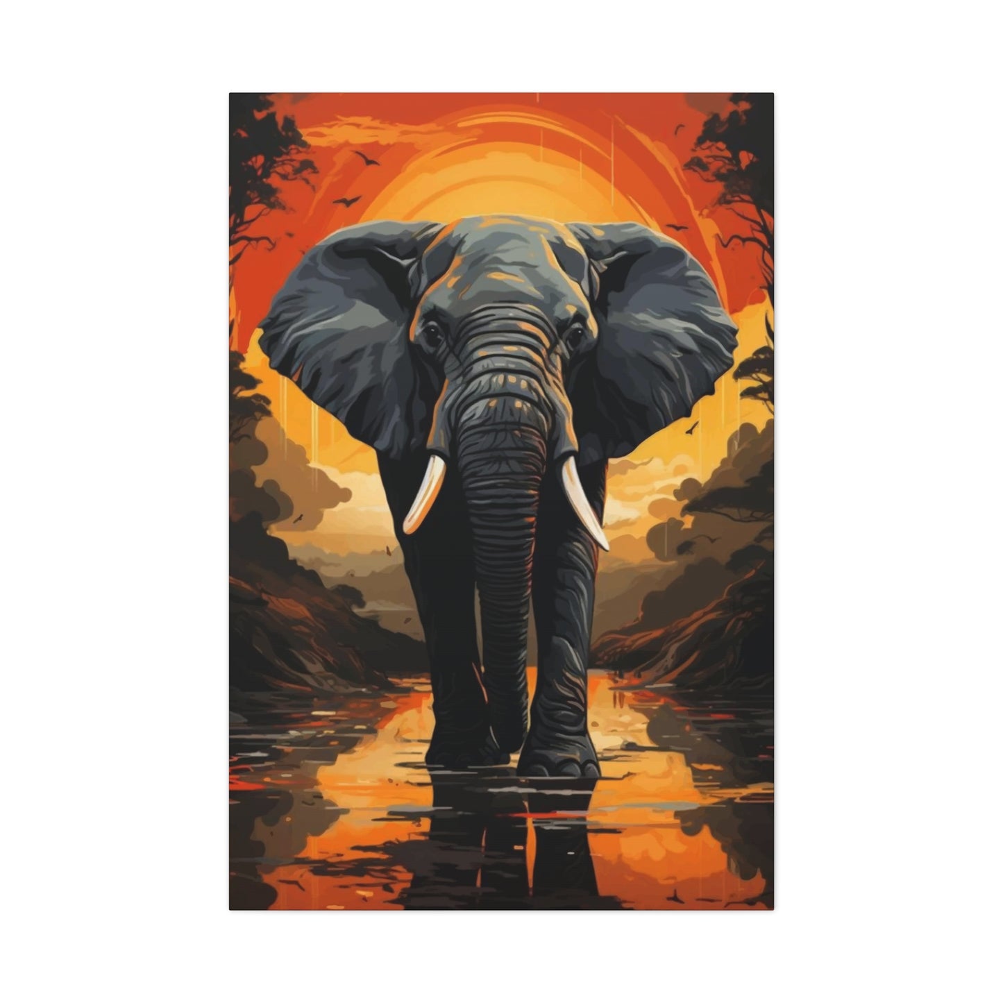 Elephant Portrait Wall Art & Canvas Prints