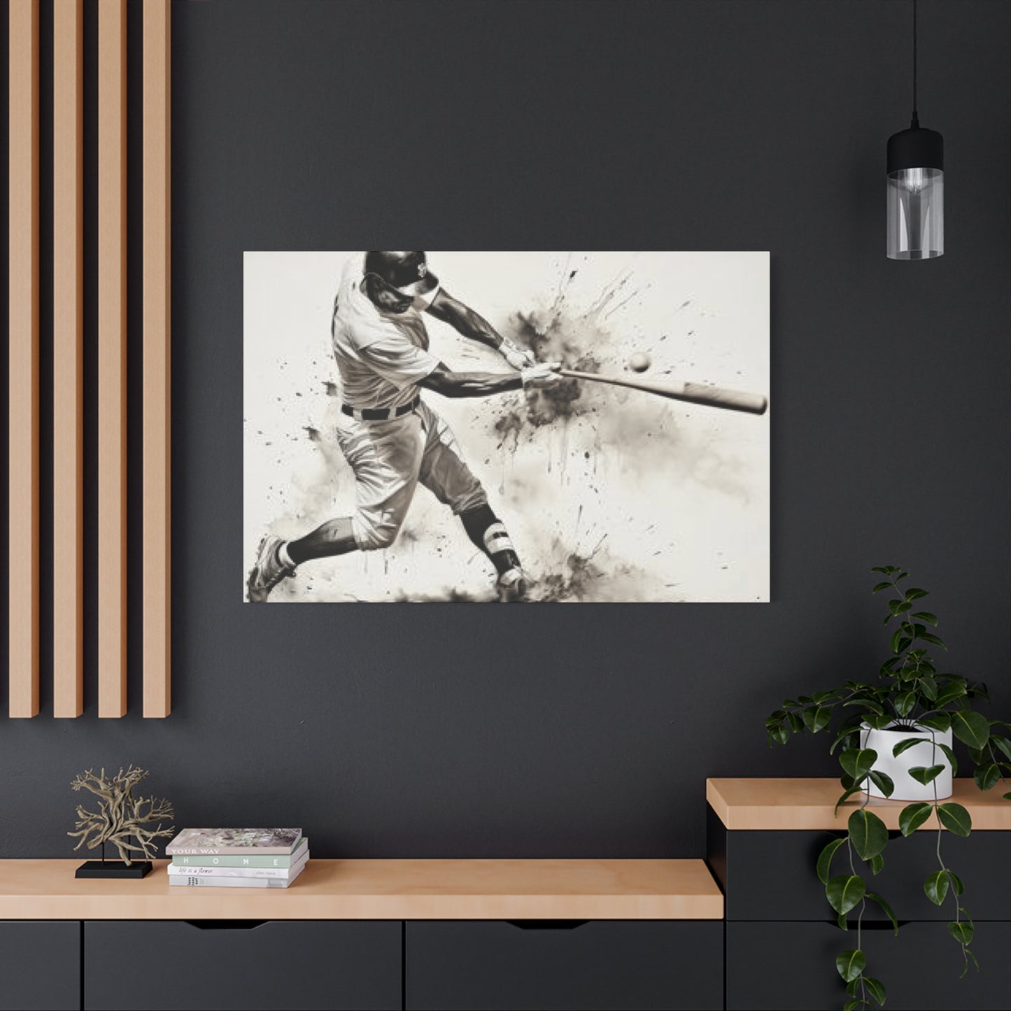 Baseball Batter Hitting Wall Art & Canvas Prints