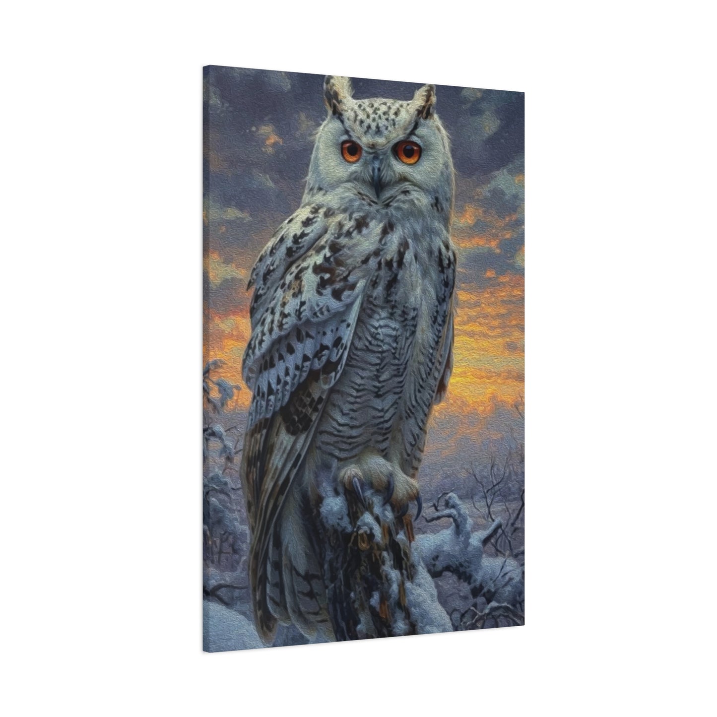 White Owl Wall Art & Canvas Prints