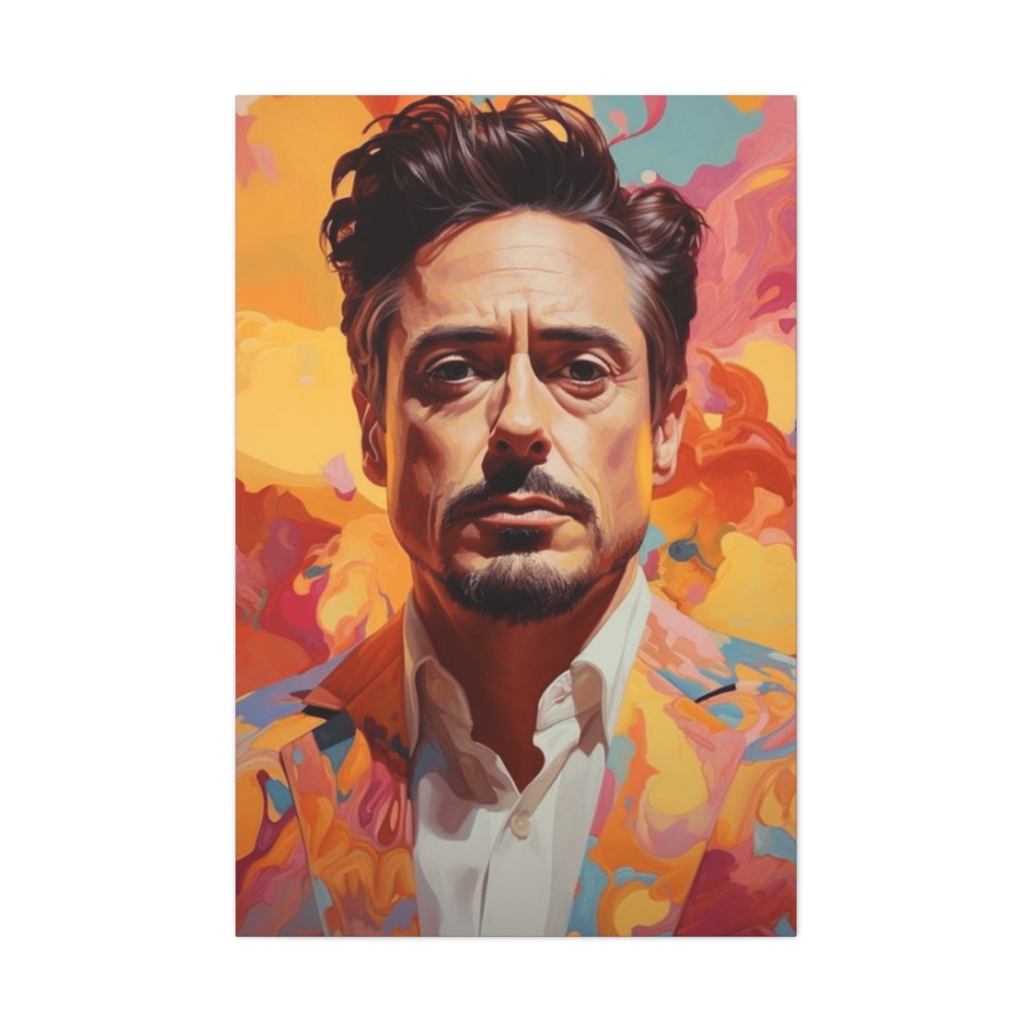 Tony Stark Abstract Portrait Wall Art & Canvas Prints