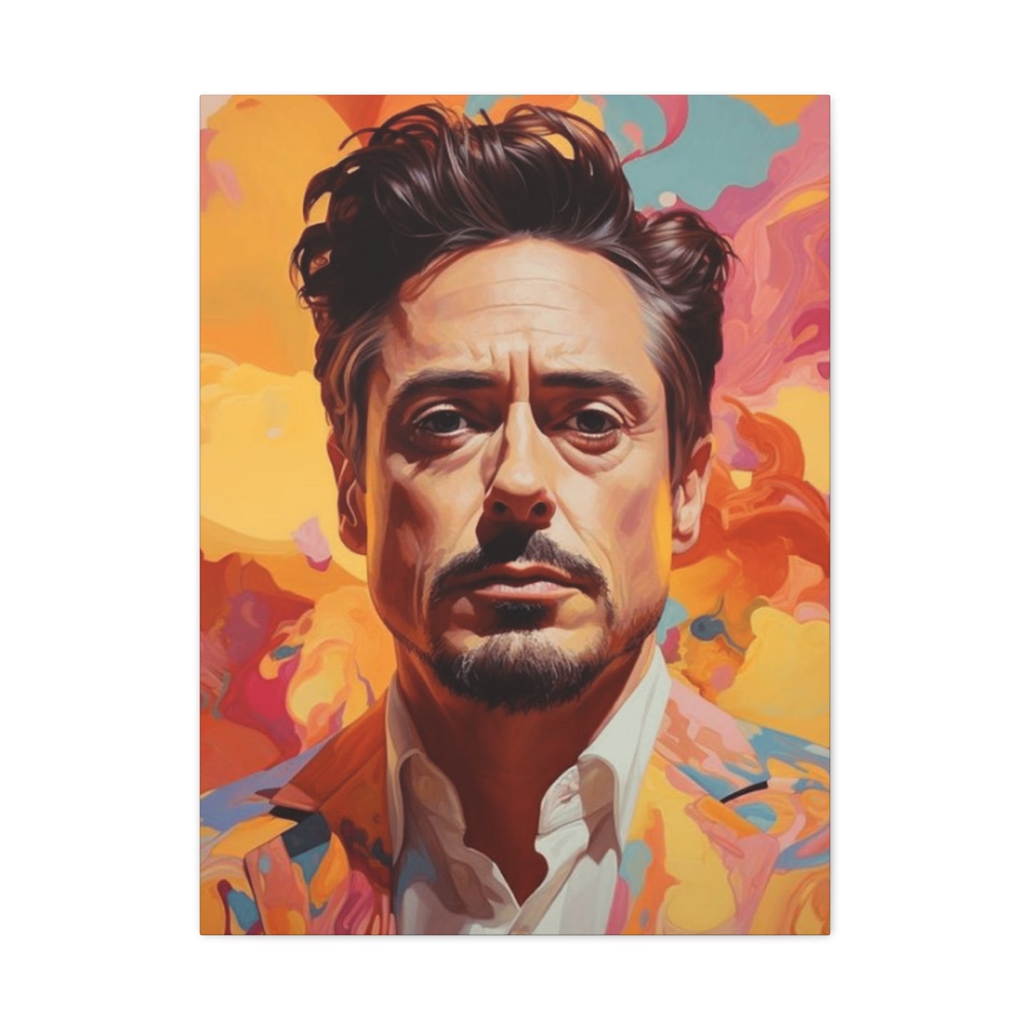 Tony Stark Abstract Portrait Wall Art & Canvas Prints