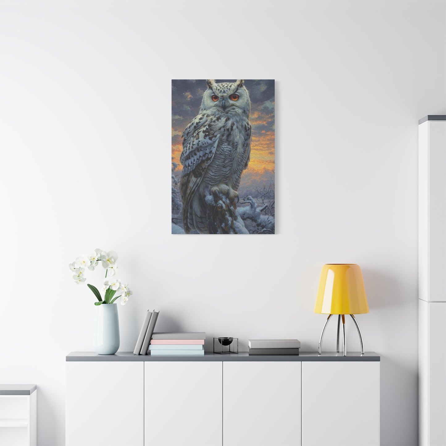 White Owl Wall Art & Canvas Prints