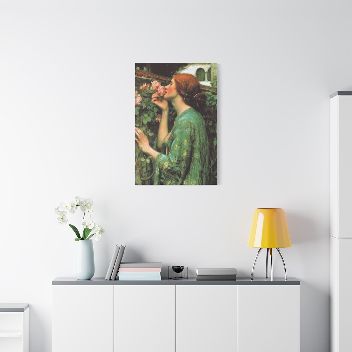 Woman and Roses Wall Art & Canvas Prints