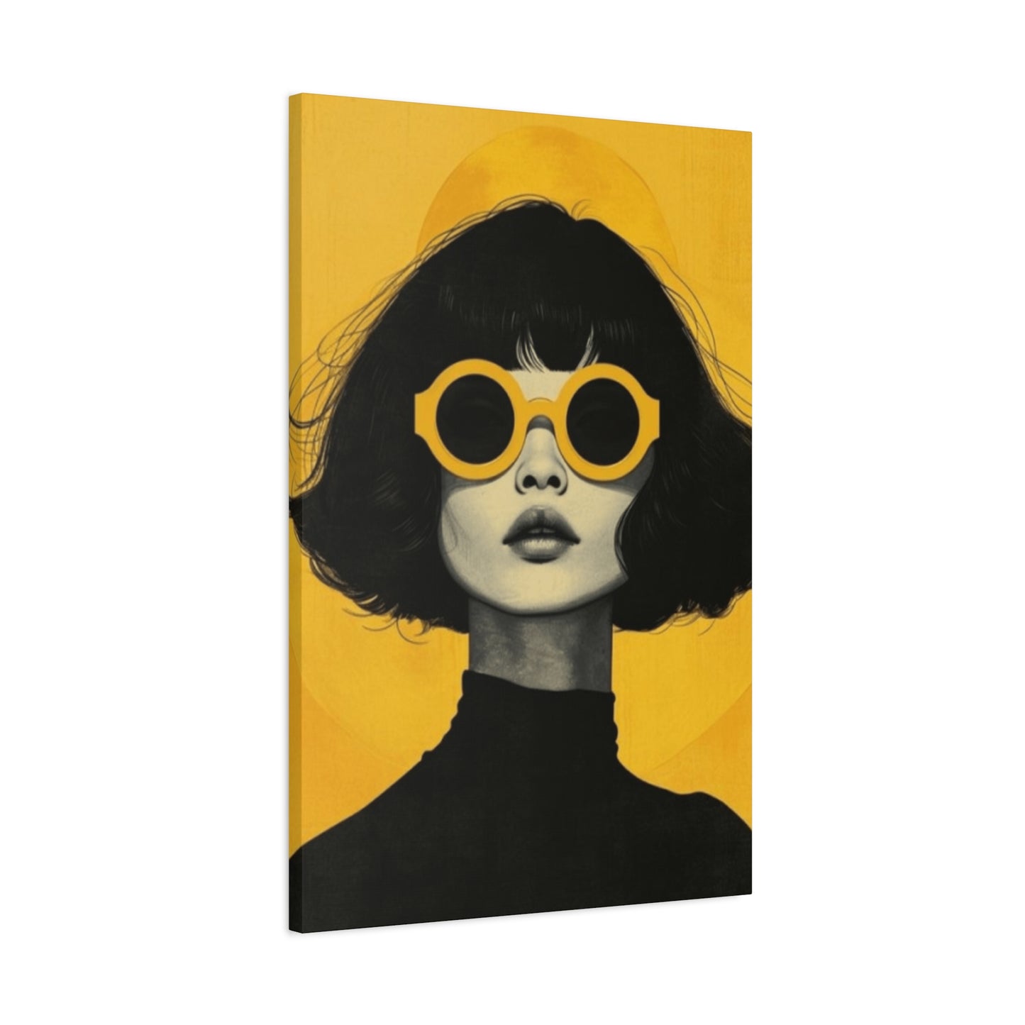 A Women With Sunglasses Portrait Wall Art & Canvas Prints