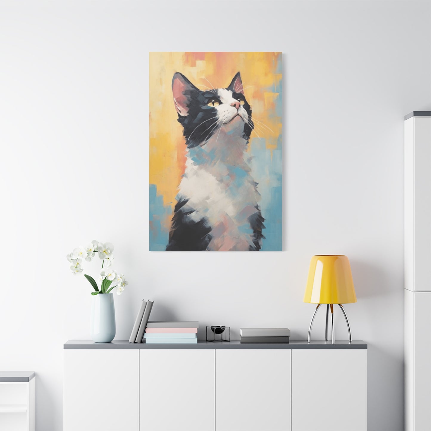 An Abstract Cat Portrait Wall Art & Canvas Prints