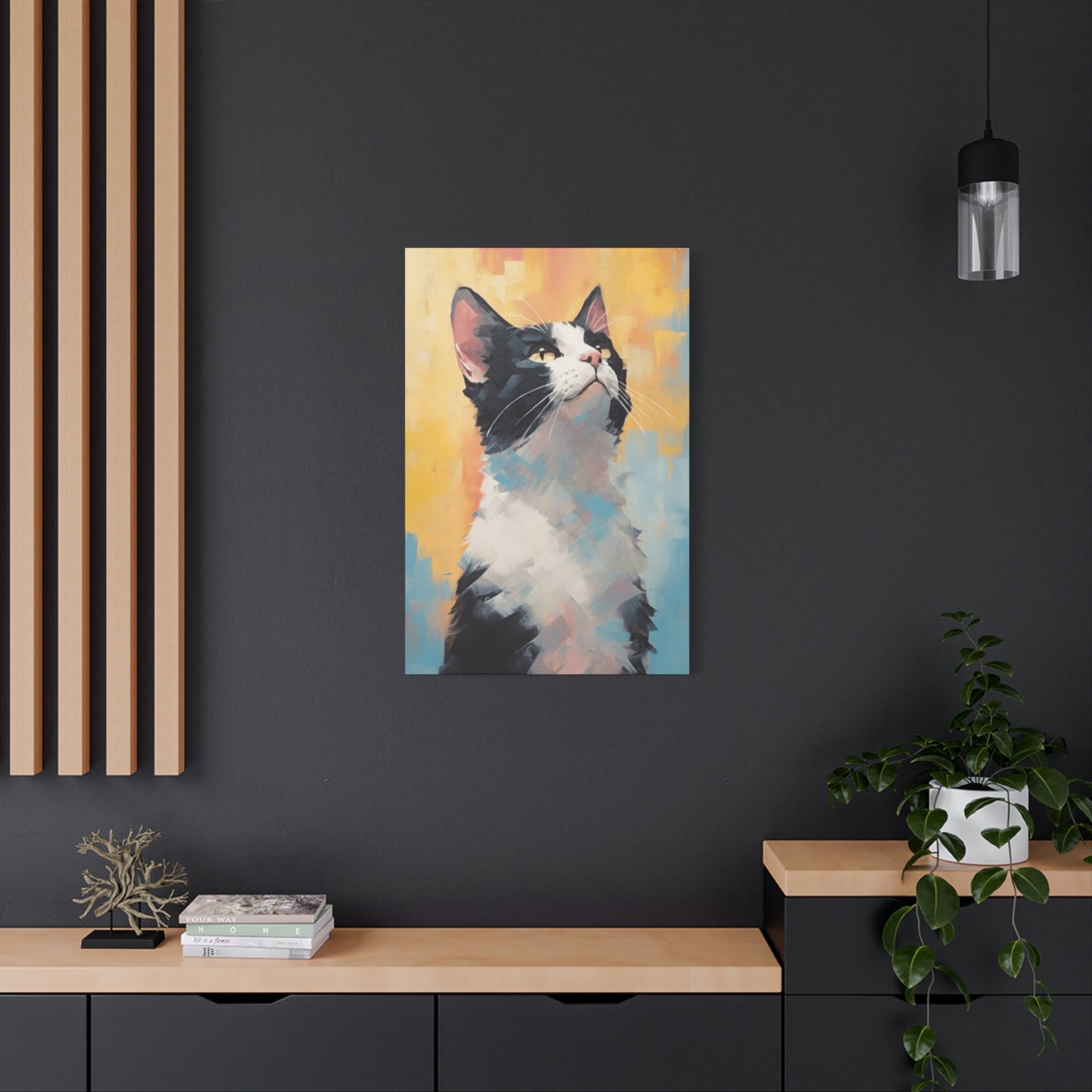 An Abstract Cat Portrait Wall Art & Canvas Prints