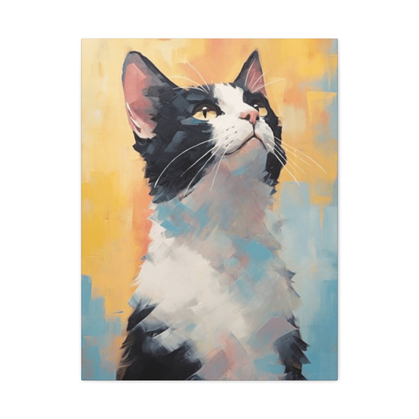 An Abstract Cat Portrait Wall Art & Canvas Prints