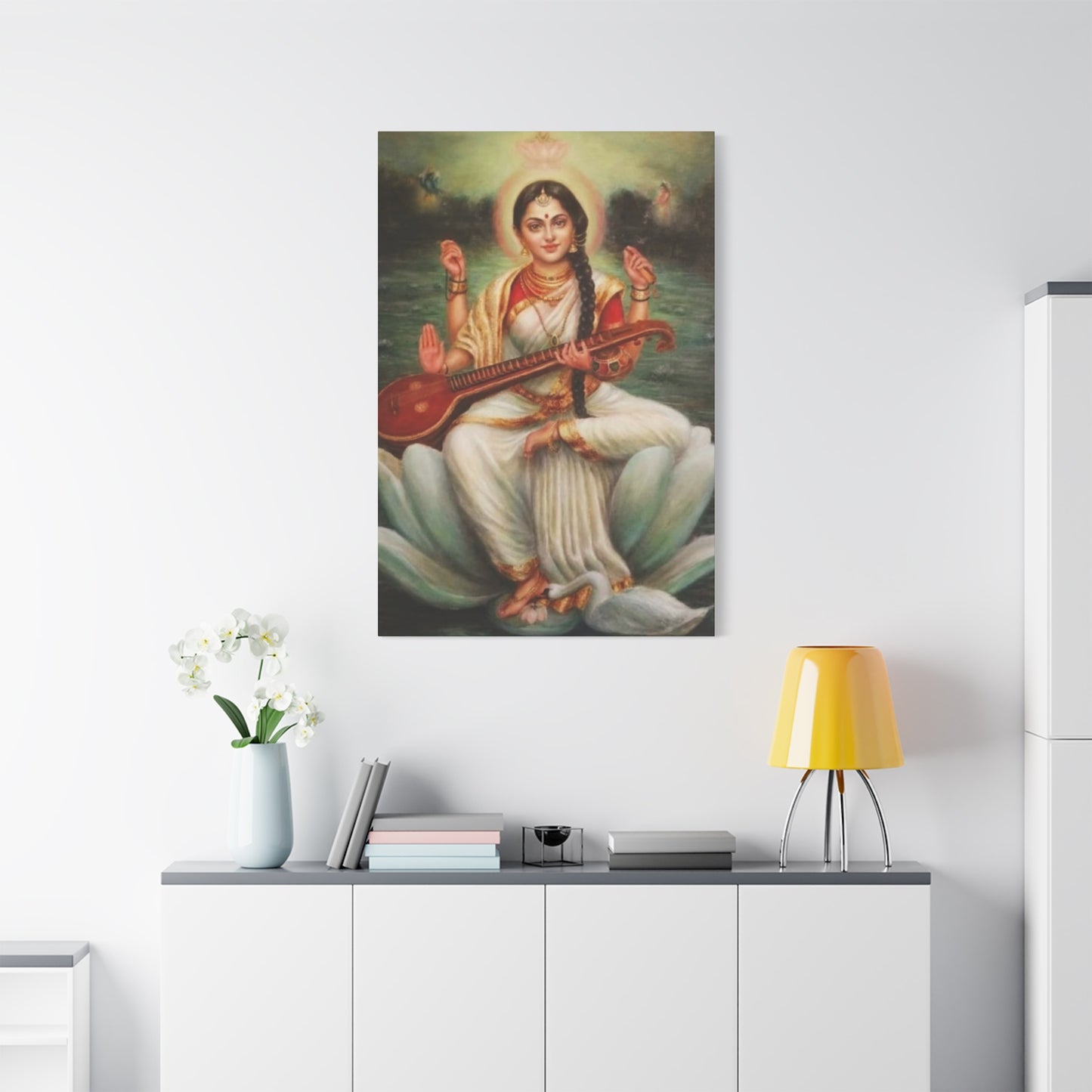 Goddess Saraswati Wall Art & Canvas Prints