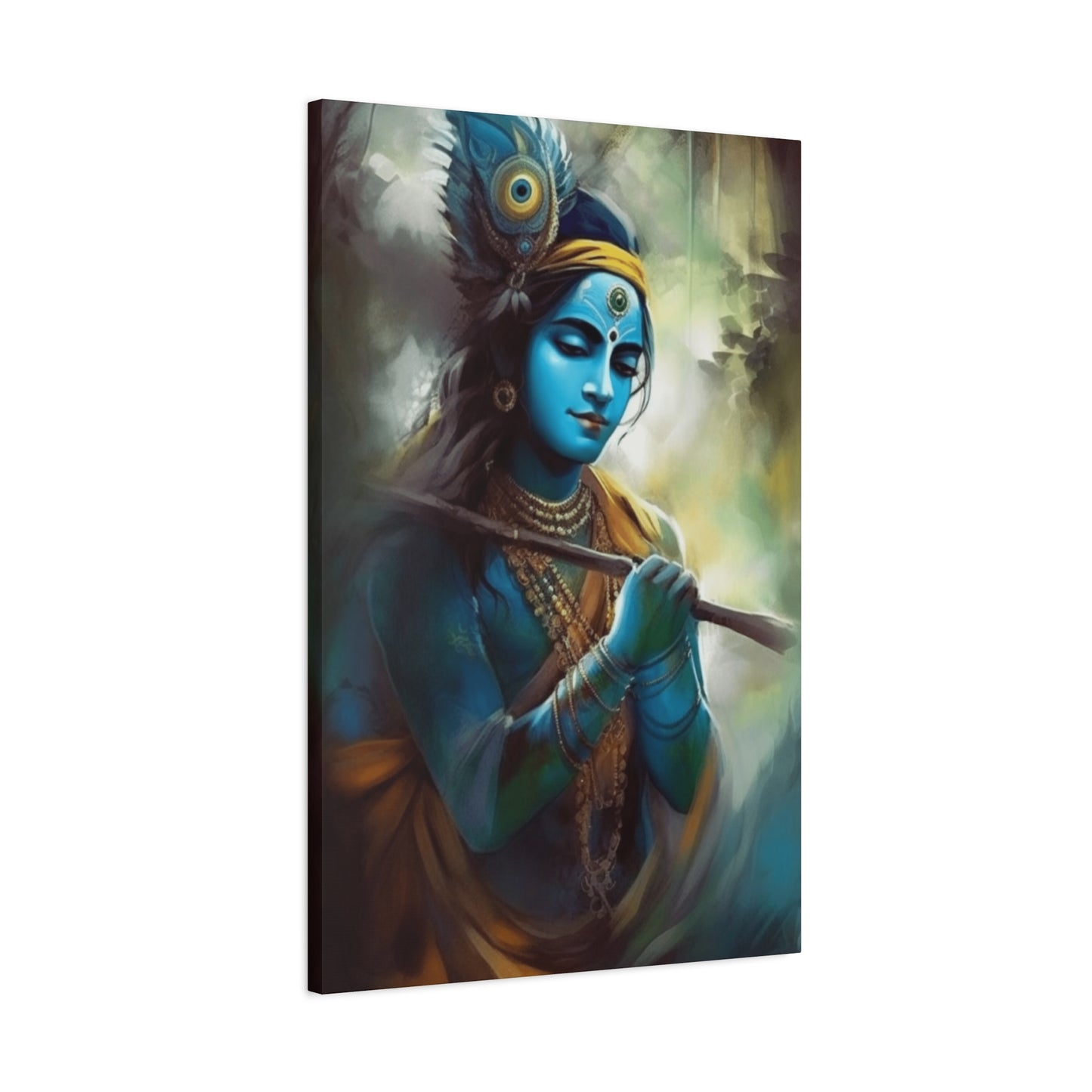 Krishna With Flute Wall Art & Canvas Prints