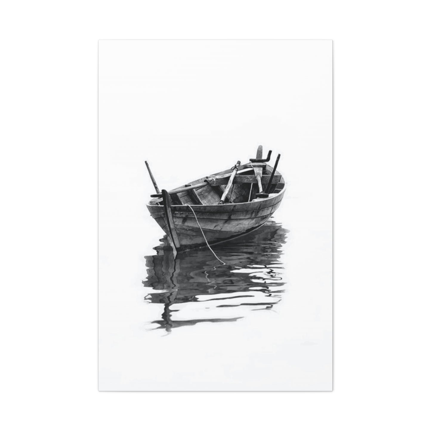 Black & White Boat Wall Art & Canvas Prints